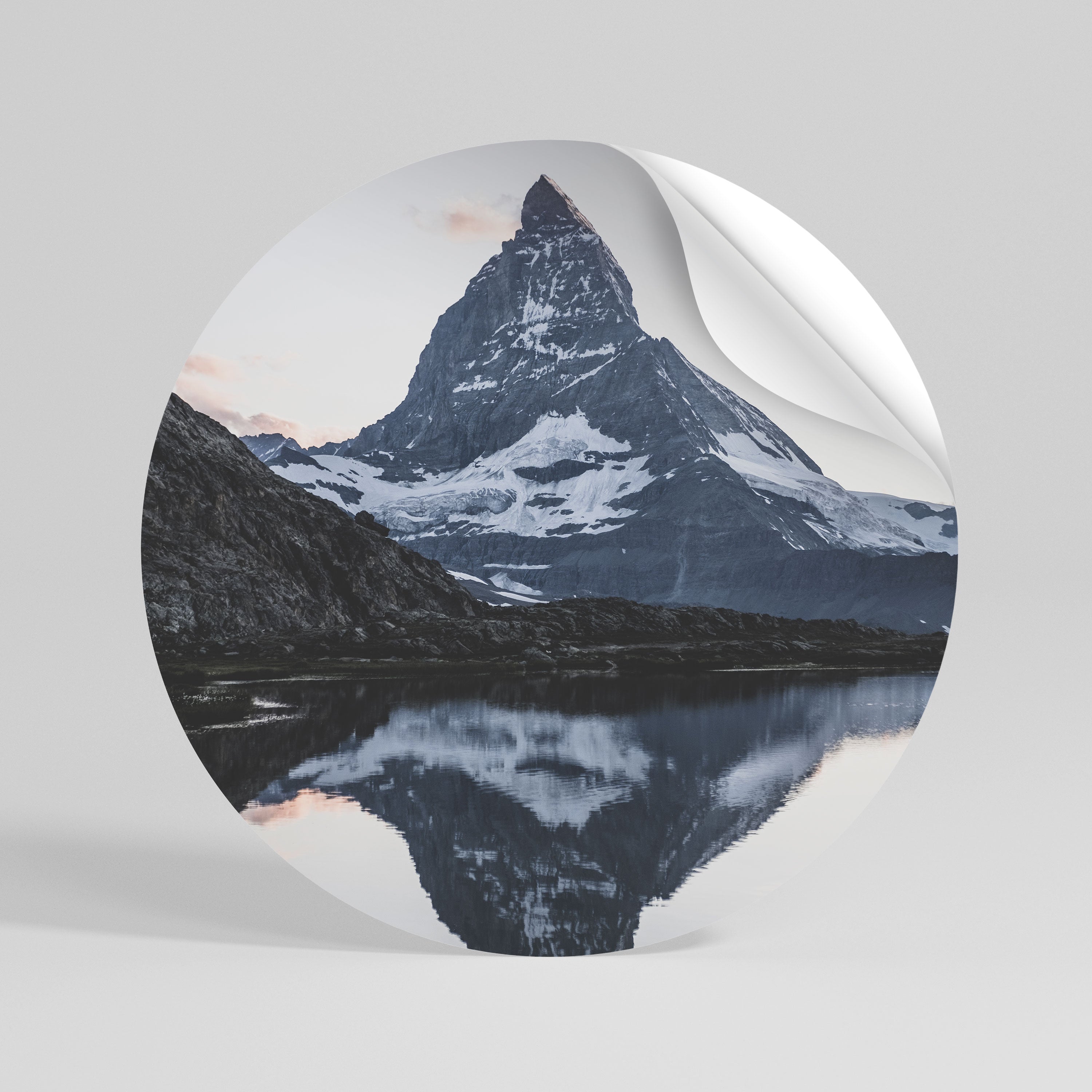 MEMORY OF MATTERHORN Naklejka okrągła