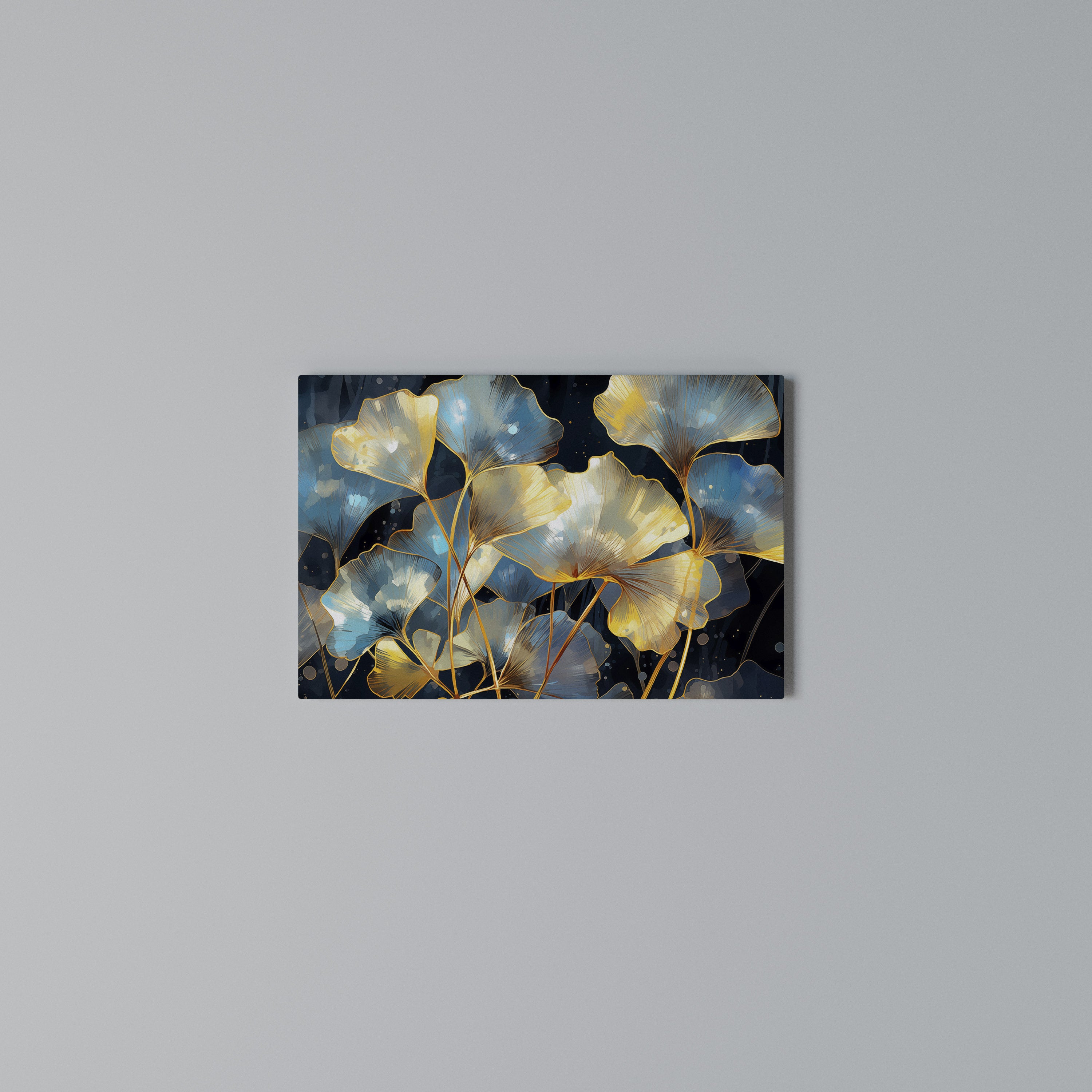GLIMMERING GINKGO DREAMS Poziomy obraz na płótnie