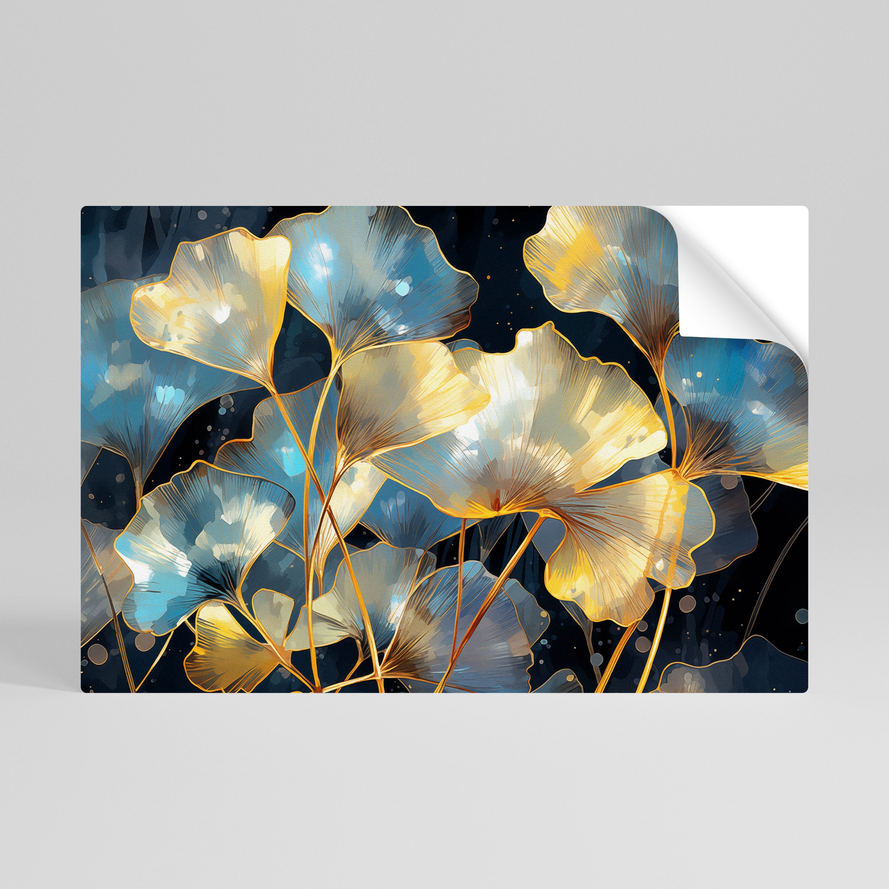 GLIMMERING GINKGO DREAMS Naklejka/Plakat poziomy