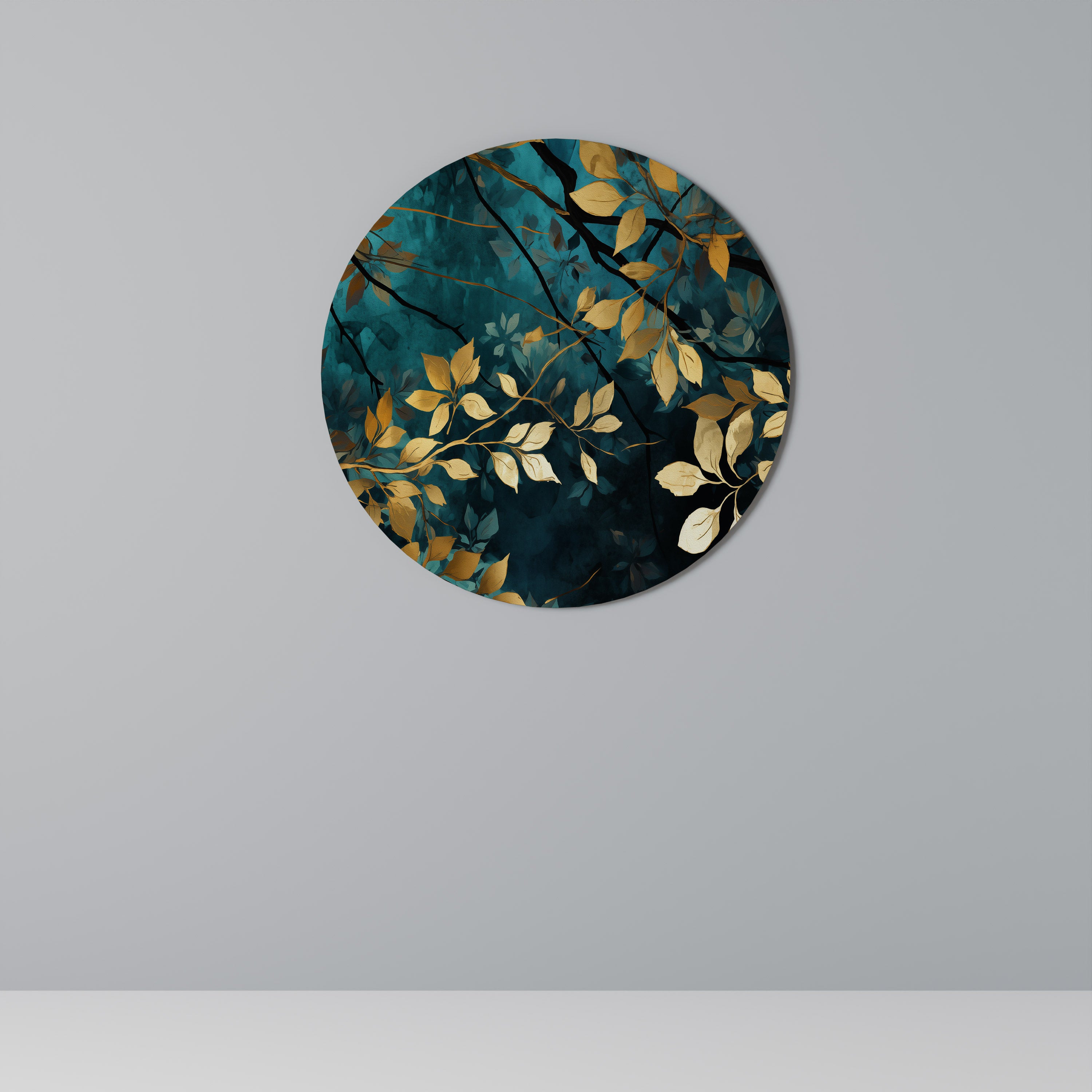LUSH TURQUOISE Obraz okrągły