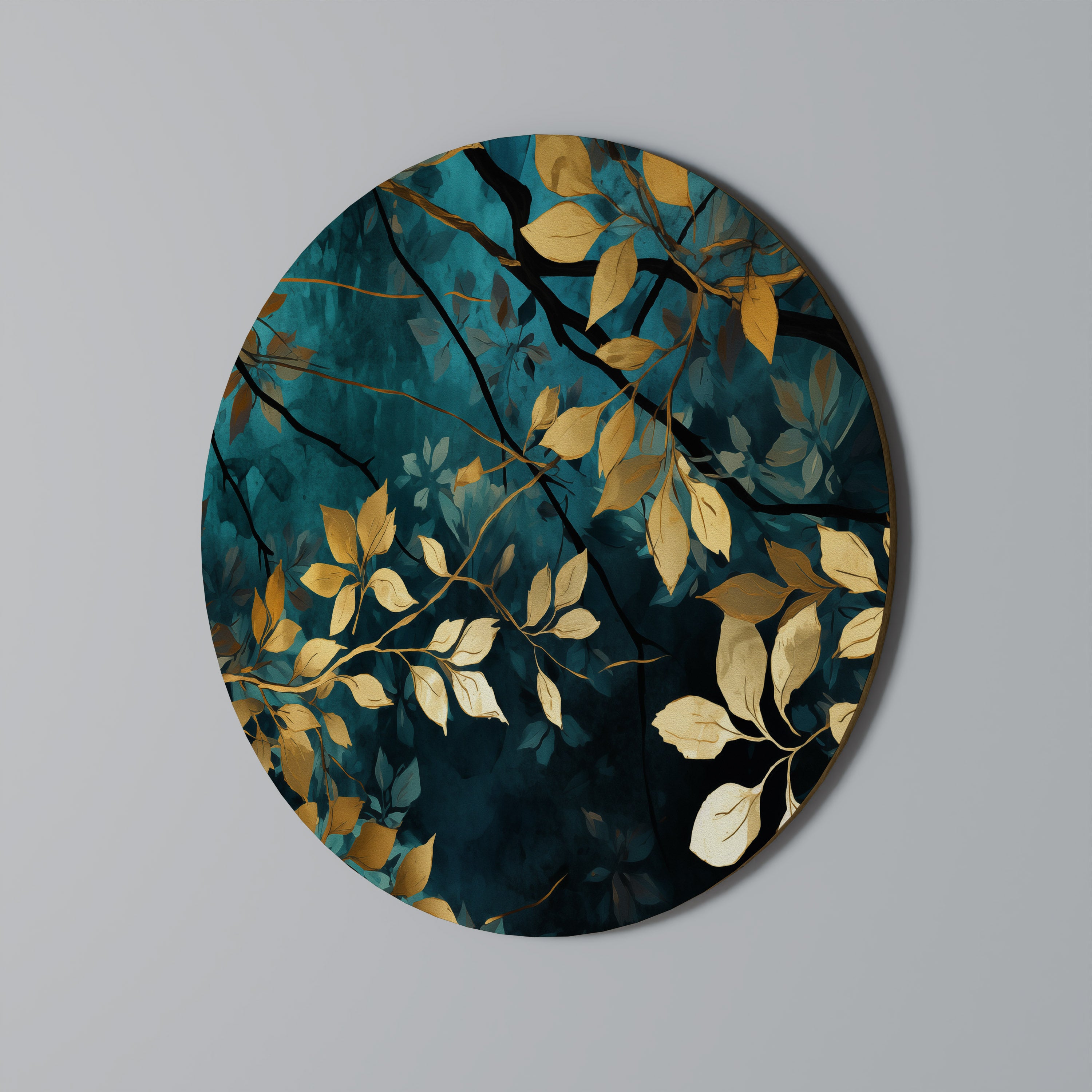 LUSH TURQUOISE Obraz okrągły