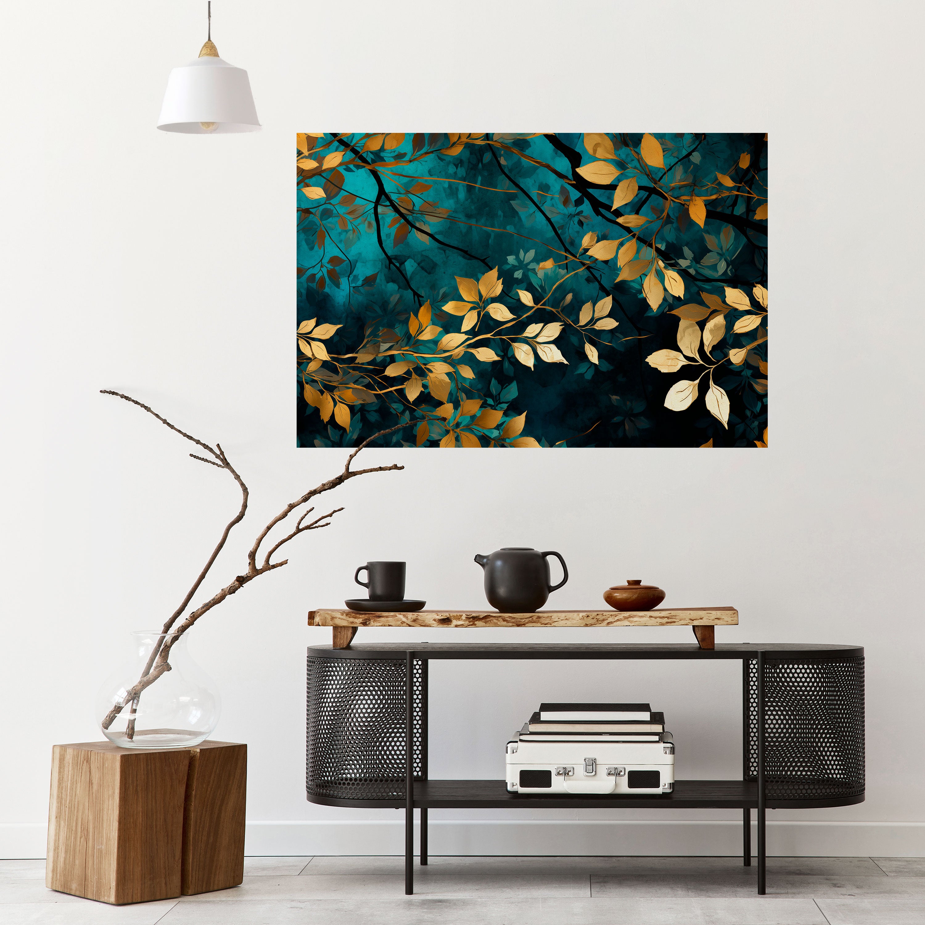 LUSH TURQUOISE Naklejka/Plakat poziomy