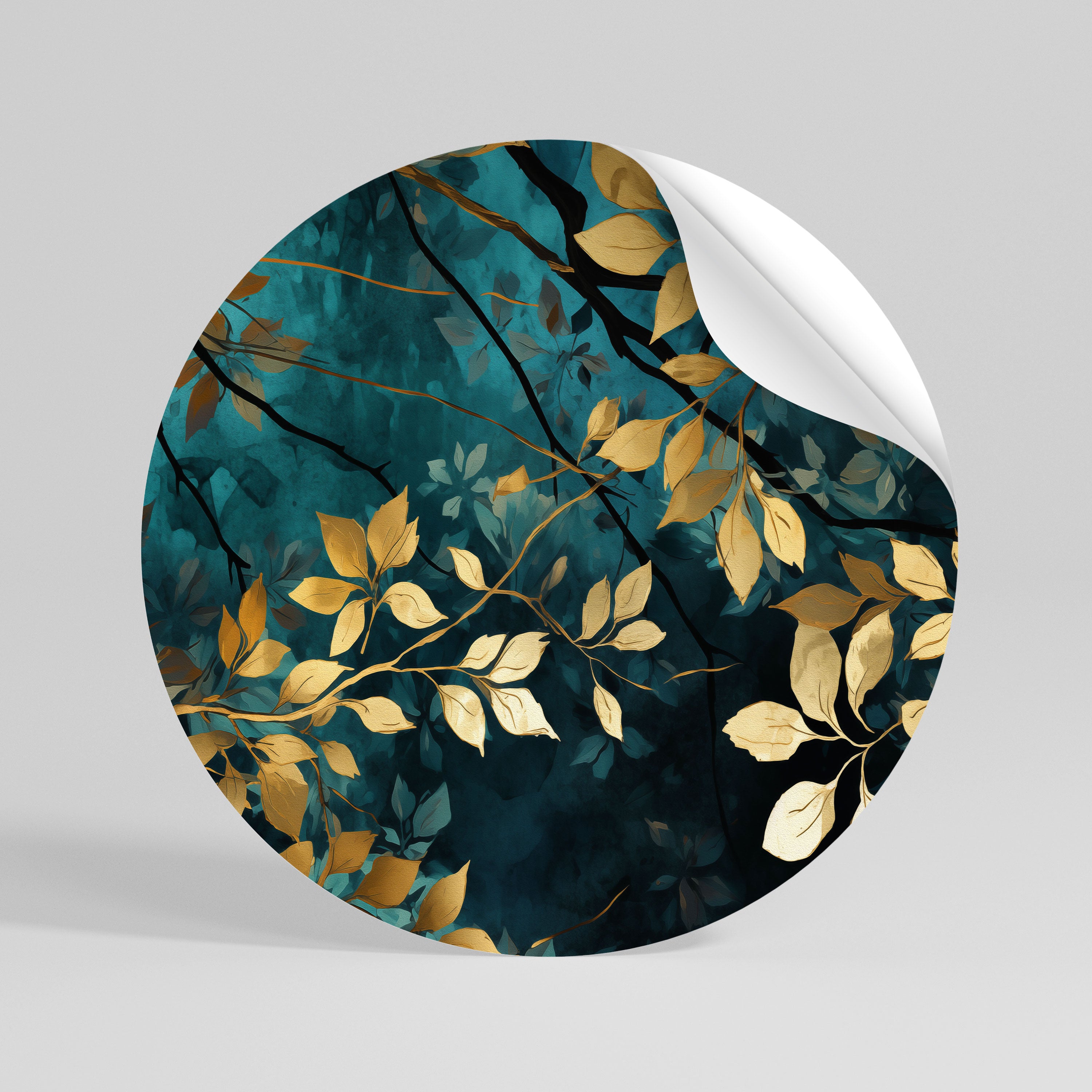 LUSH TURQUOISE Naklejka - okrągła