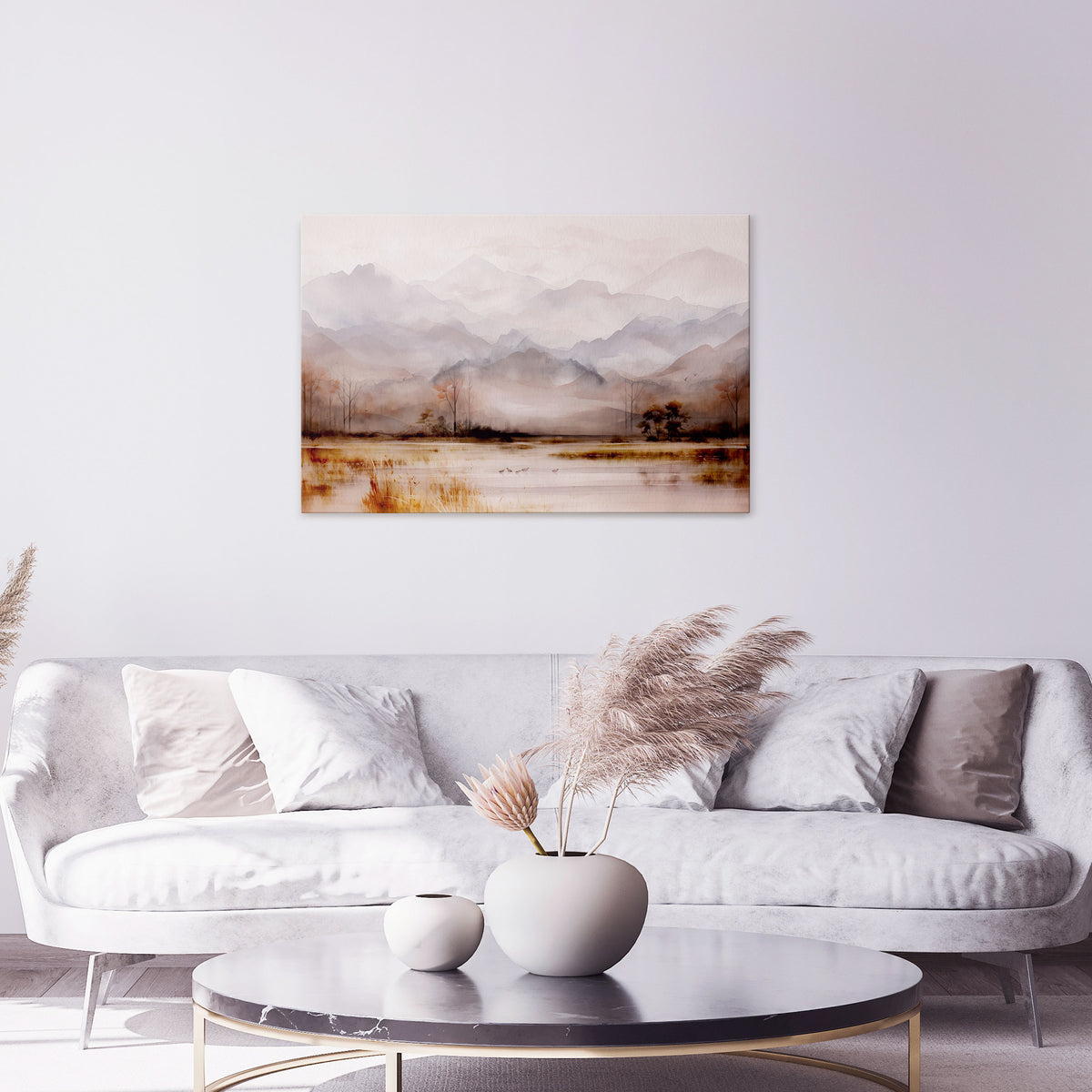 MISTY HORIZONS UNVEILED Poziomy obraz na płótnie