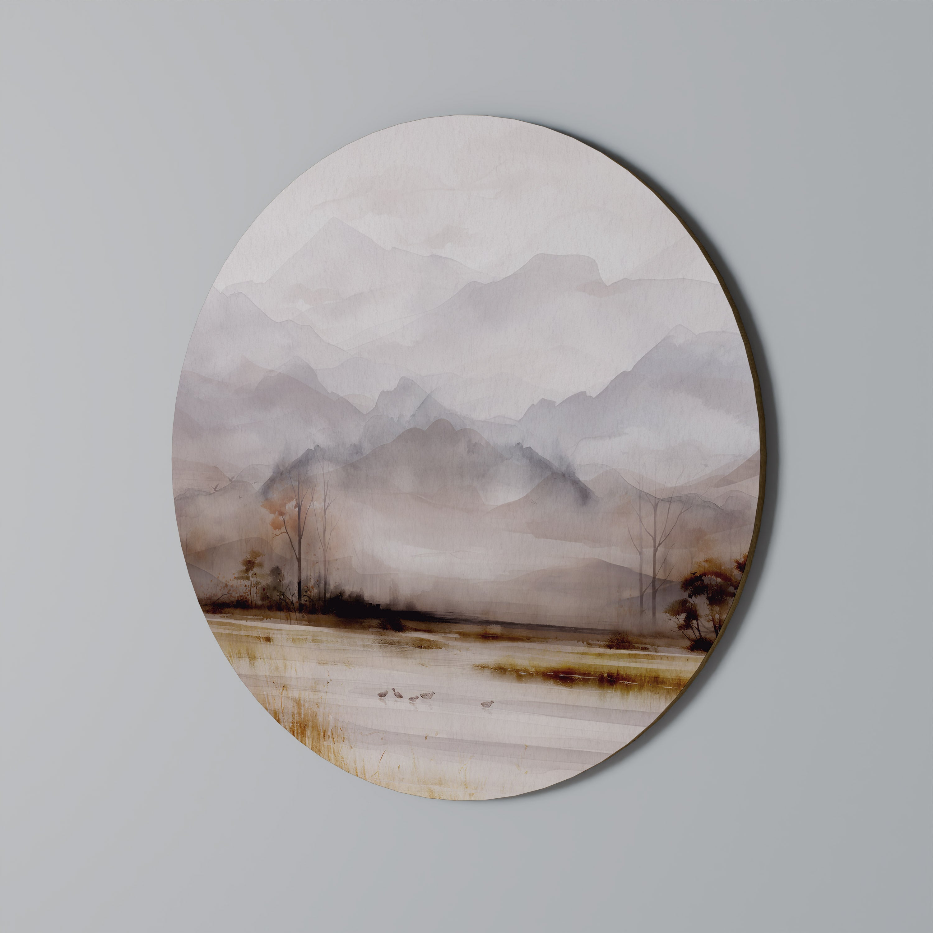 MISTY HORIZONS UNVEILED Obraz okrągły