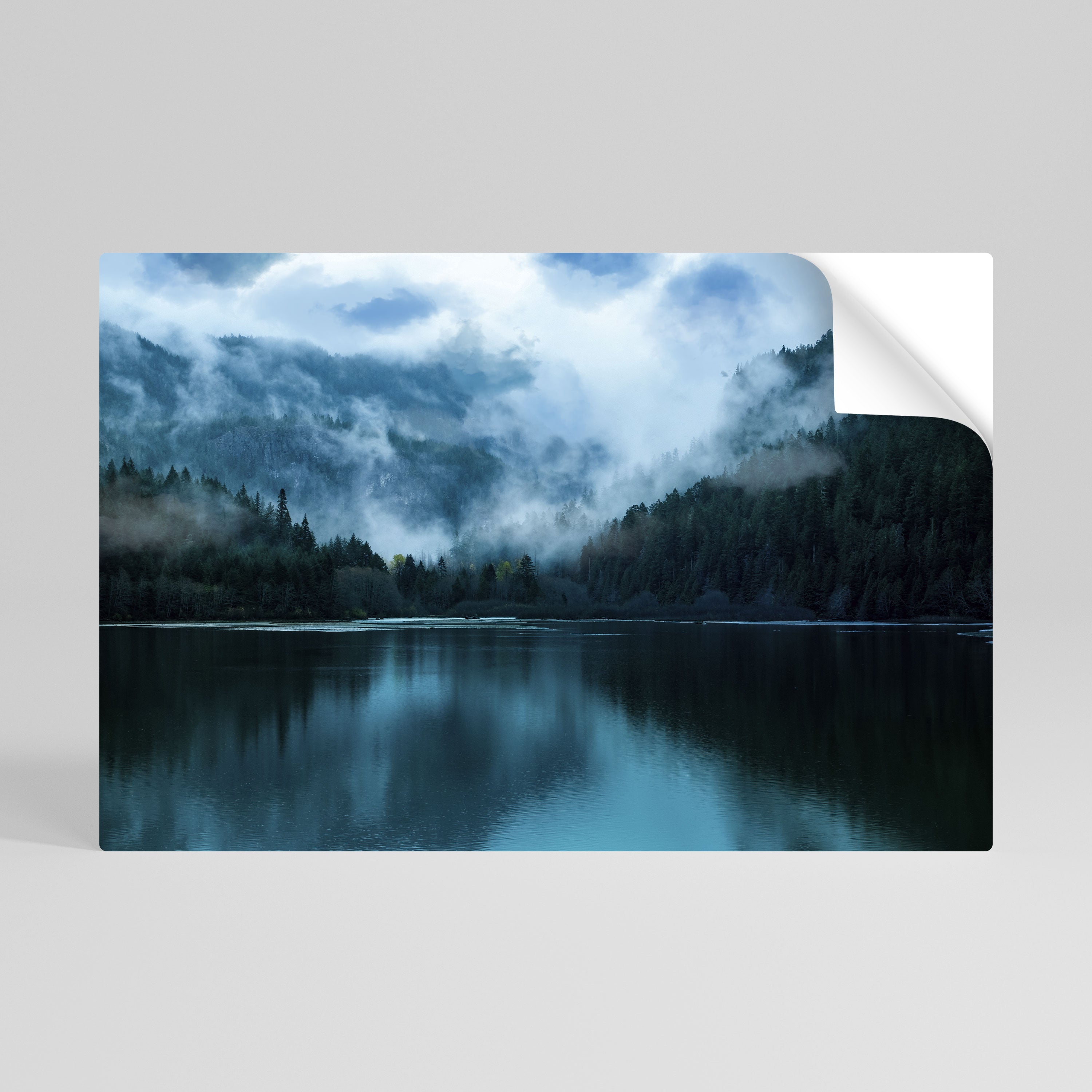 MYSTICAL MIST REFLECTIONS Naklejka/Plakat poziomy