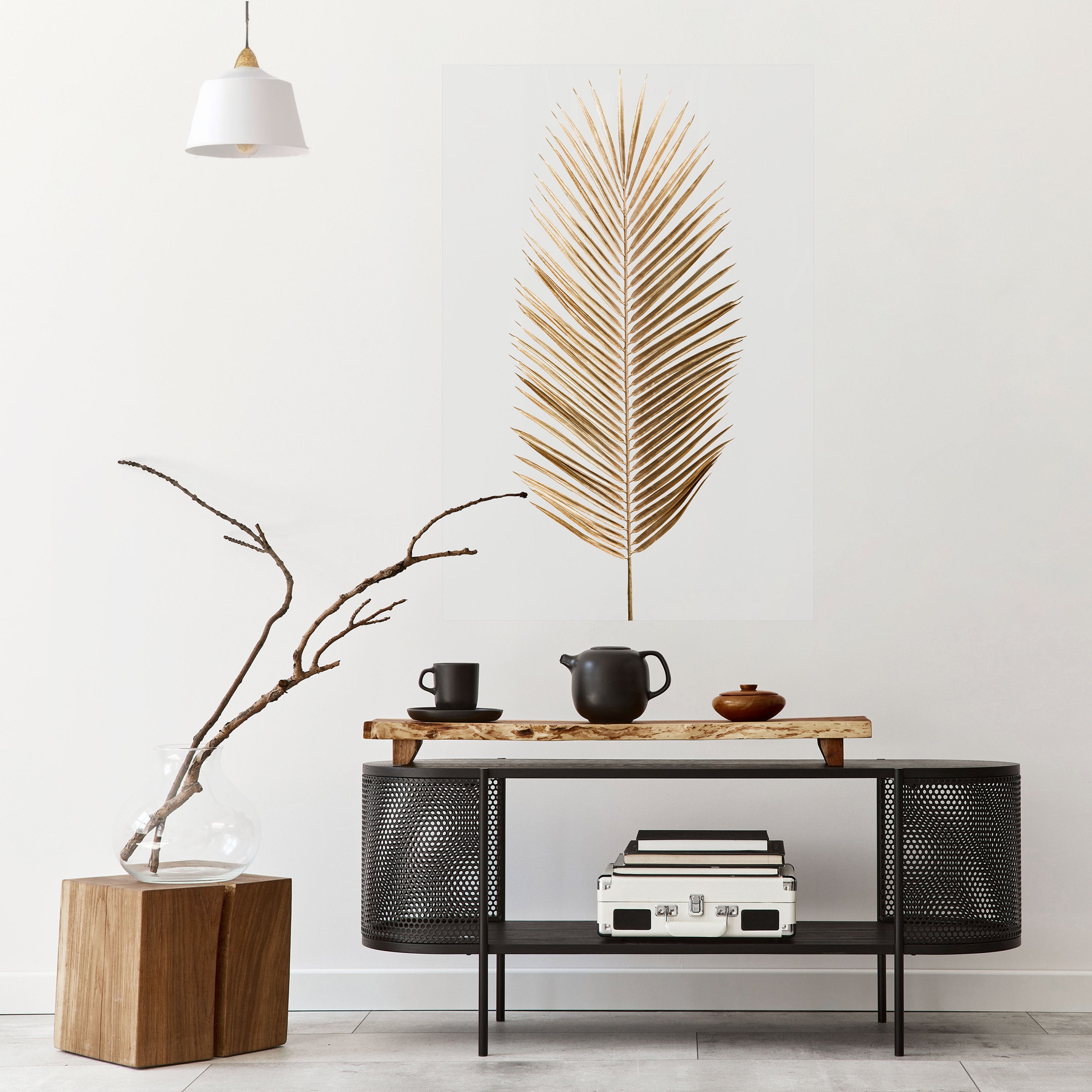 GOLDEN PALM ELEGANCE Naklejka/Plakat pionowy