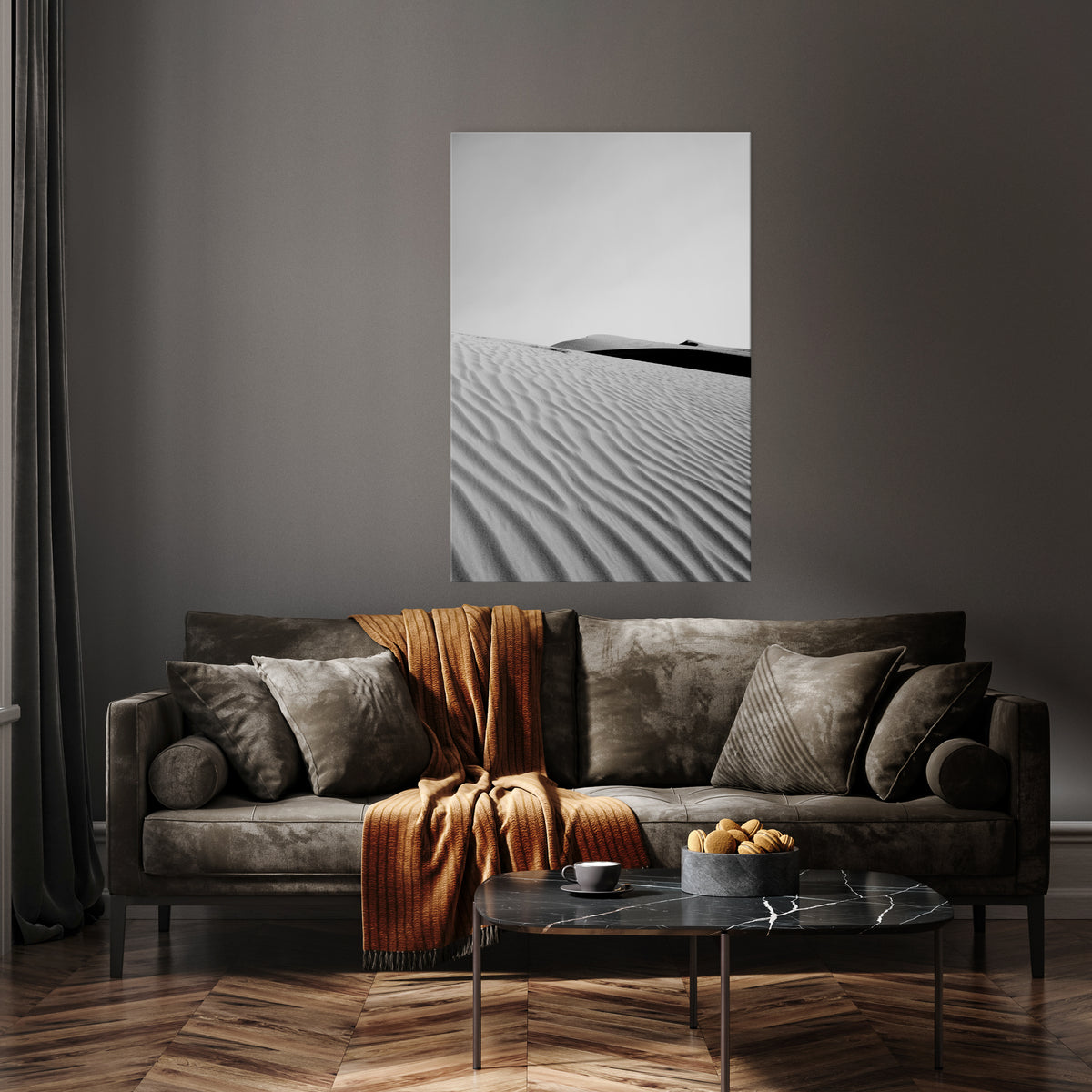 SAND INFINITY Pionowy obraz na płótnie