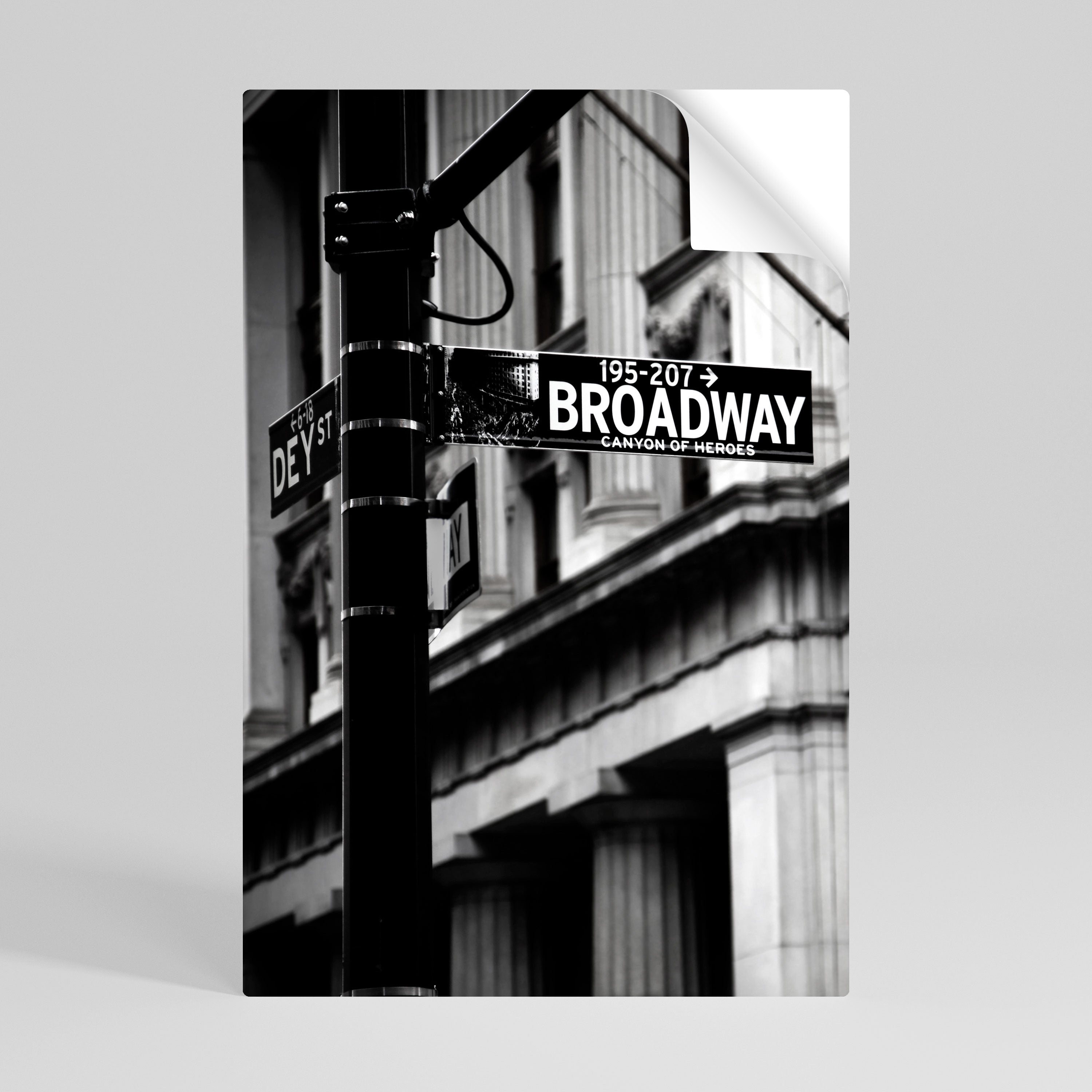 BROADWAY SIGN Naklejka/Plakat pionowy