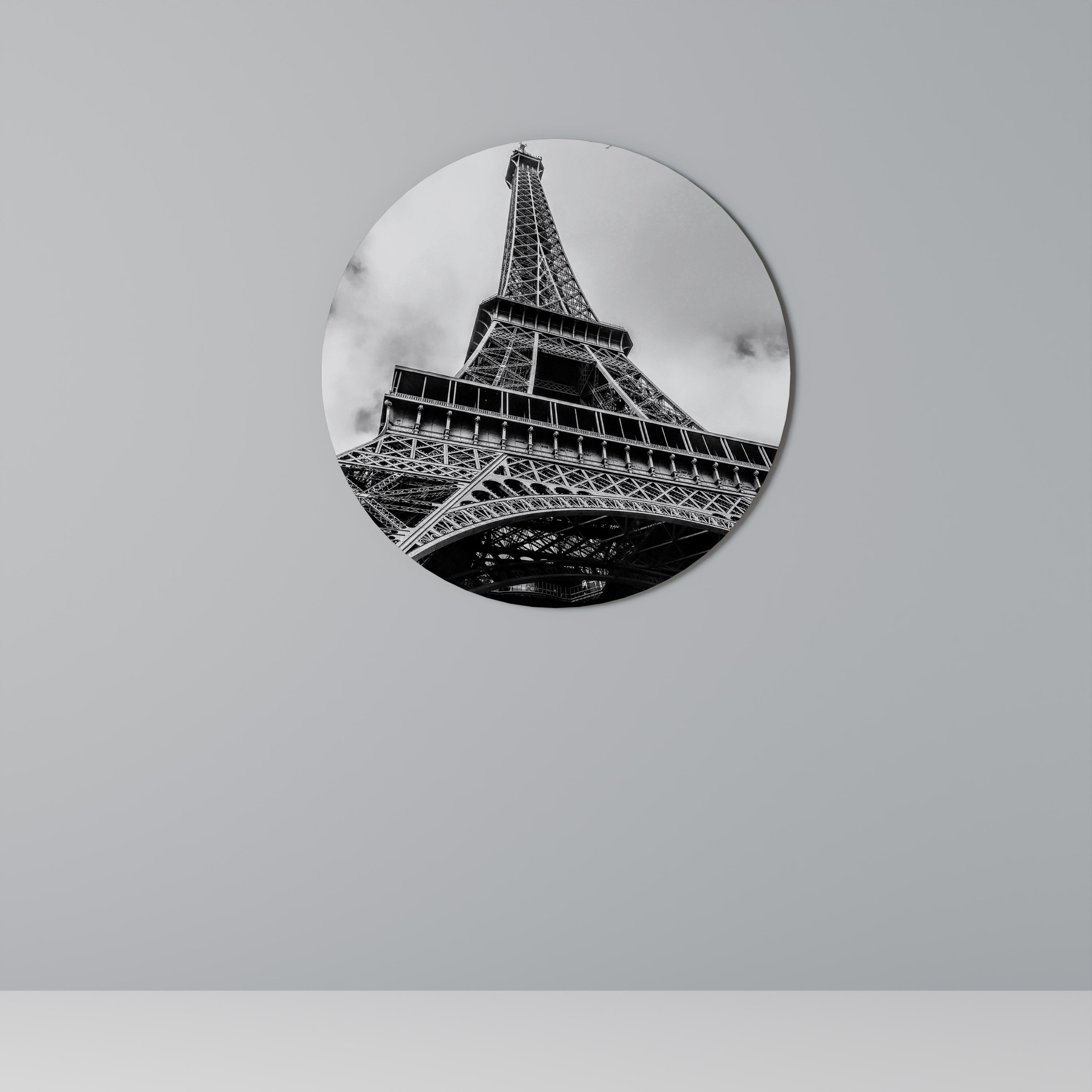 MONOCHROME PARISIAN ICON Obraz okrągły