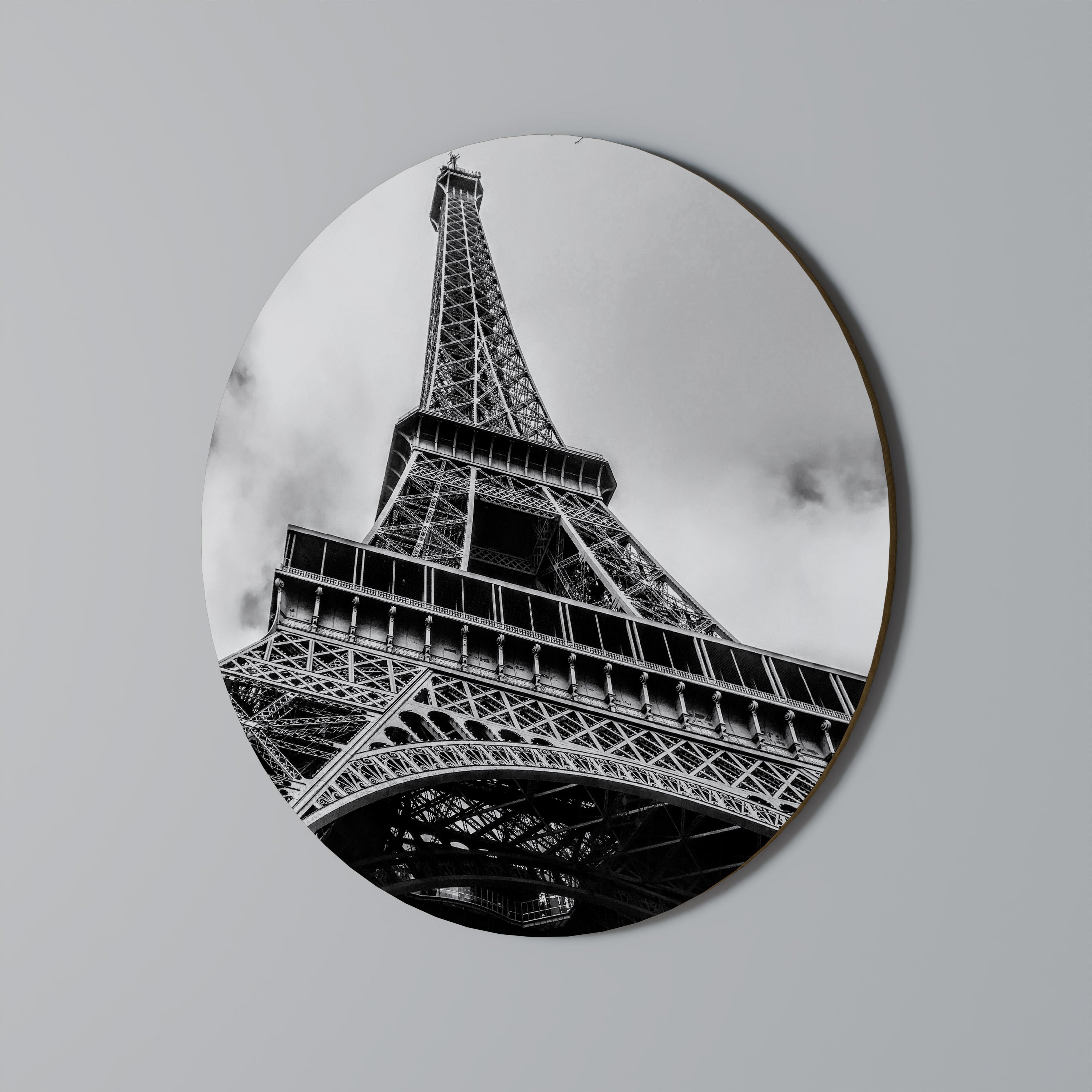MONOCHROME PARISIAN ICON Obraz okrągły