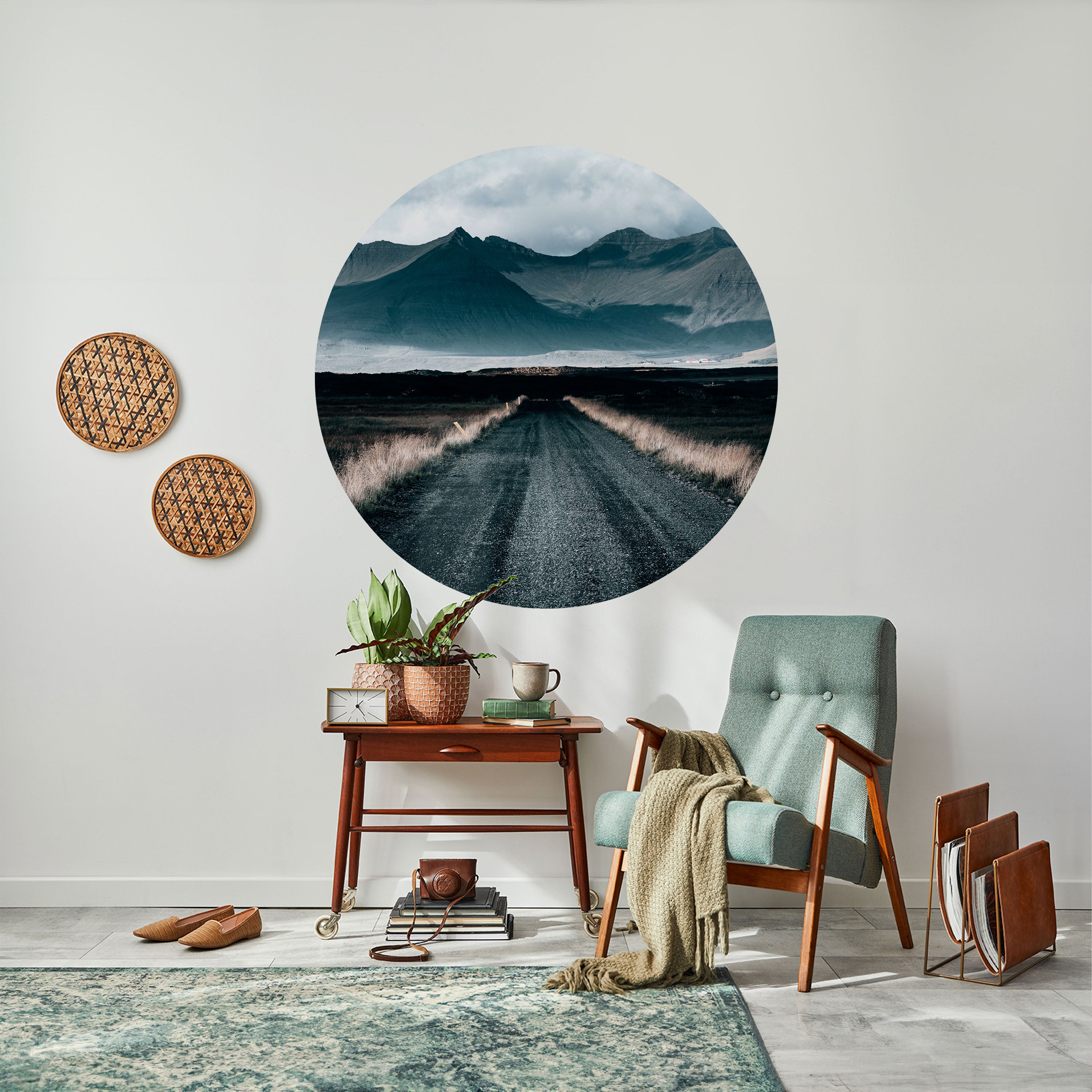 FOGBOUND HEIGHTS Naklejka okrągła