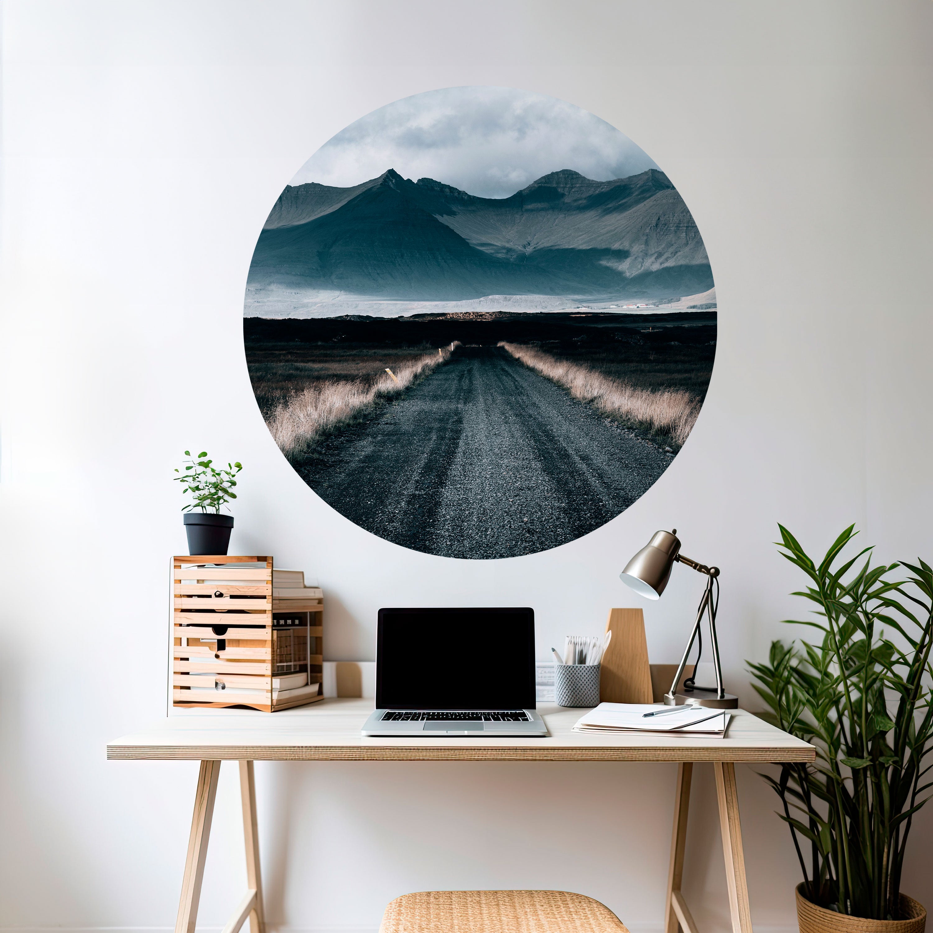 FOGBOUND HEIGHTS Naklejka okrągła