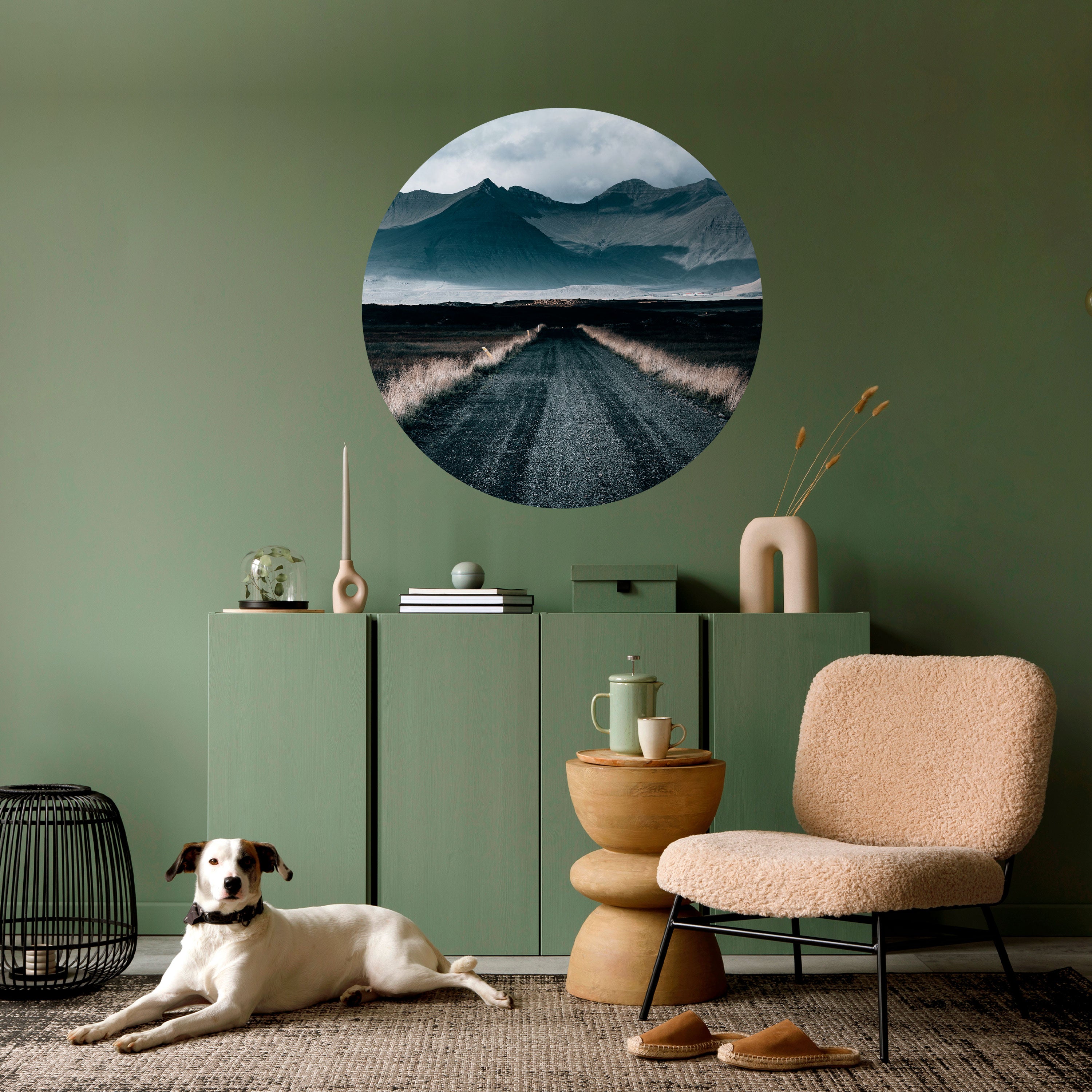 FOGBOUND HEIGHTS Naklejka okrągła