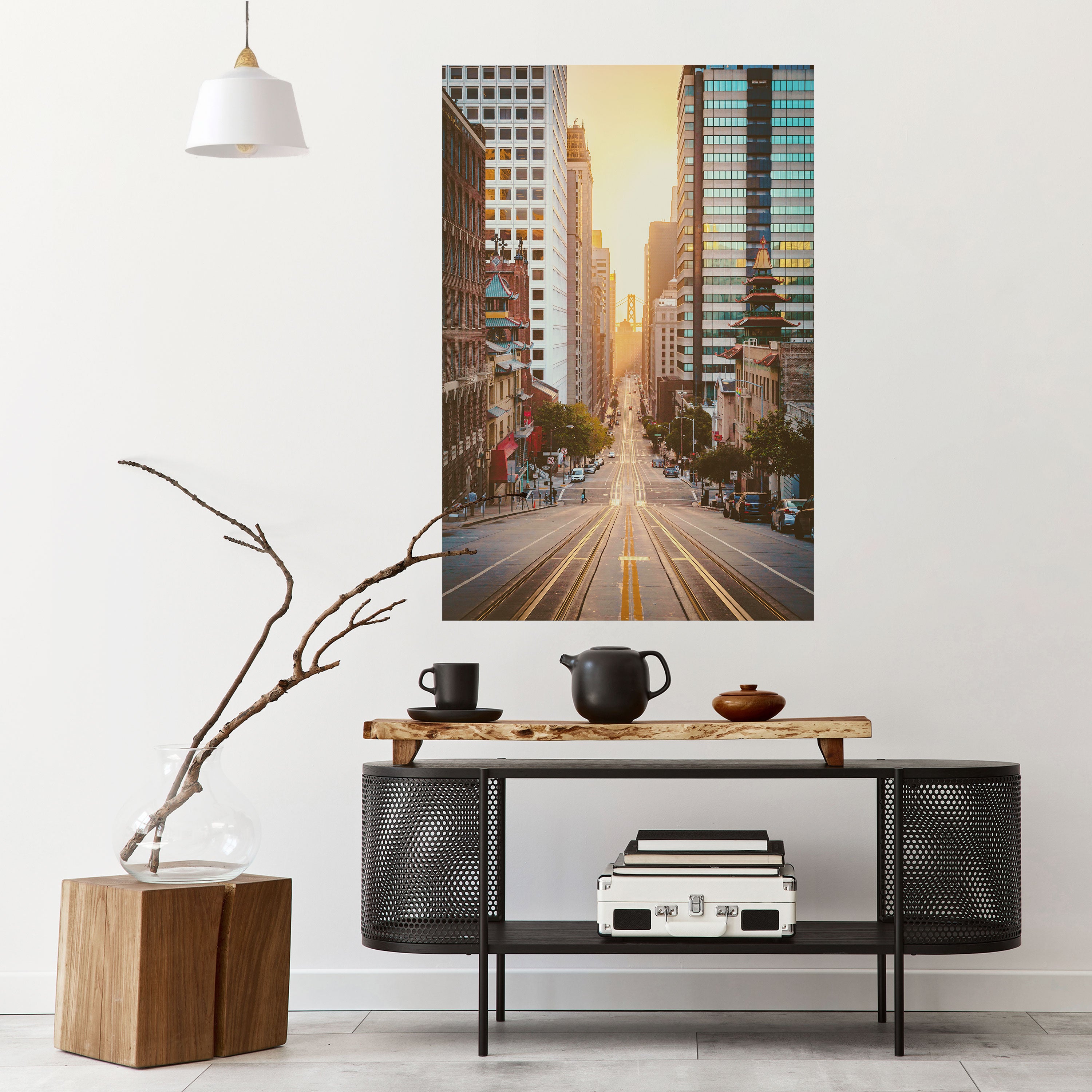 SUNSET CITYSCAPE SYMPHONY Naklejka/Plakat pionowy