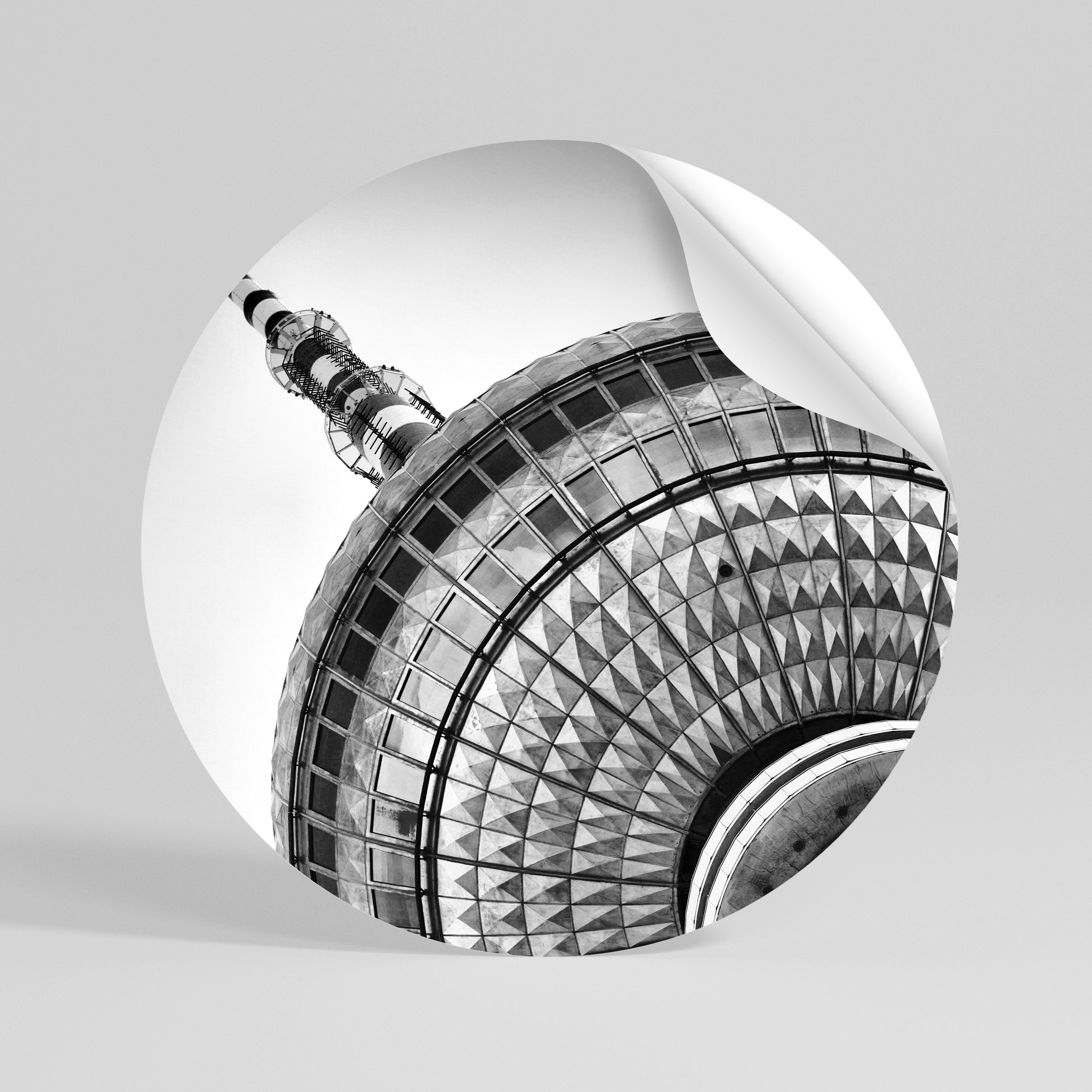 BERLINER FERNSEHTURM Naklejka okrągła