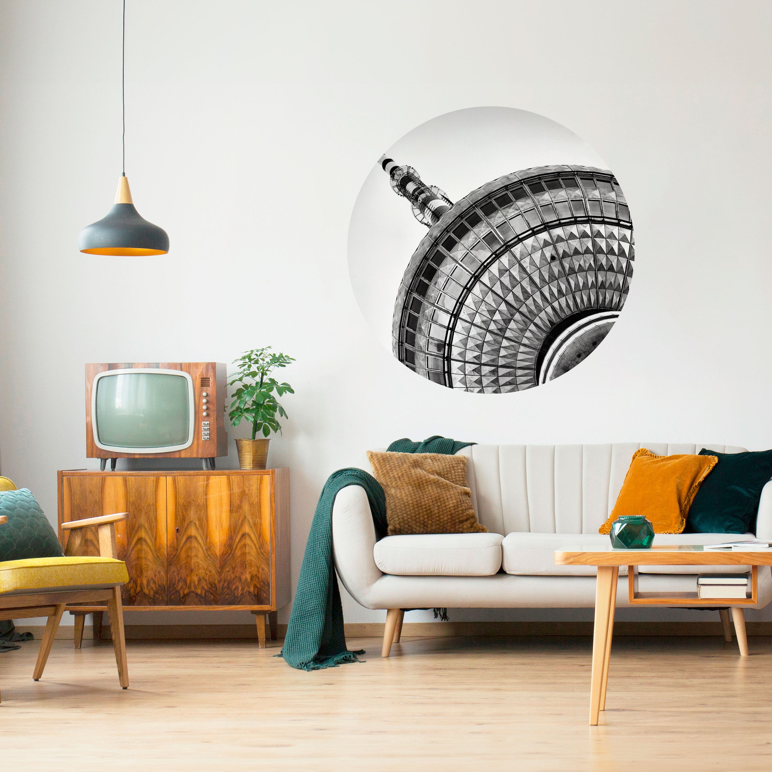 BERLINER FERNSEHTURM Naklejka okrągła