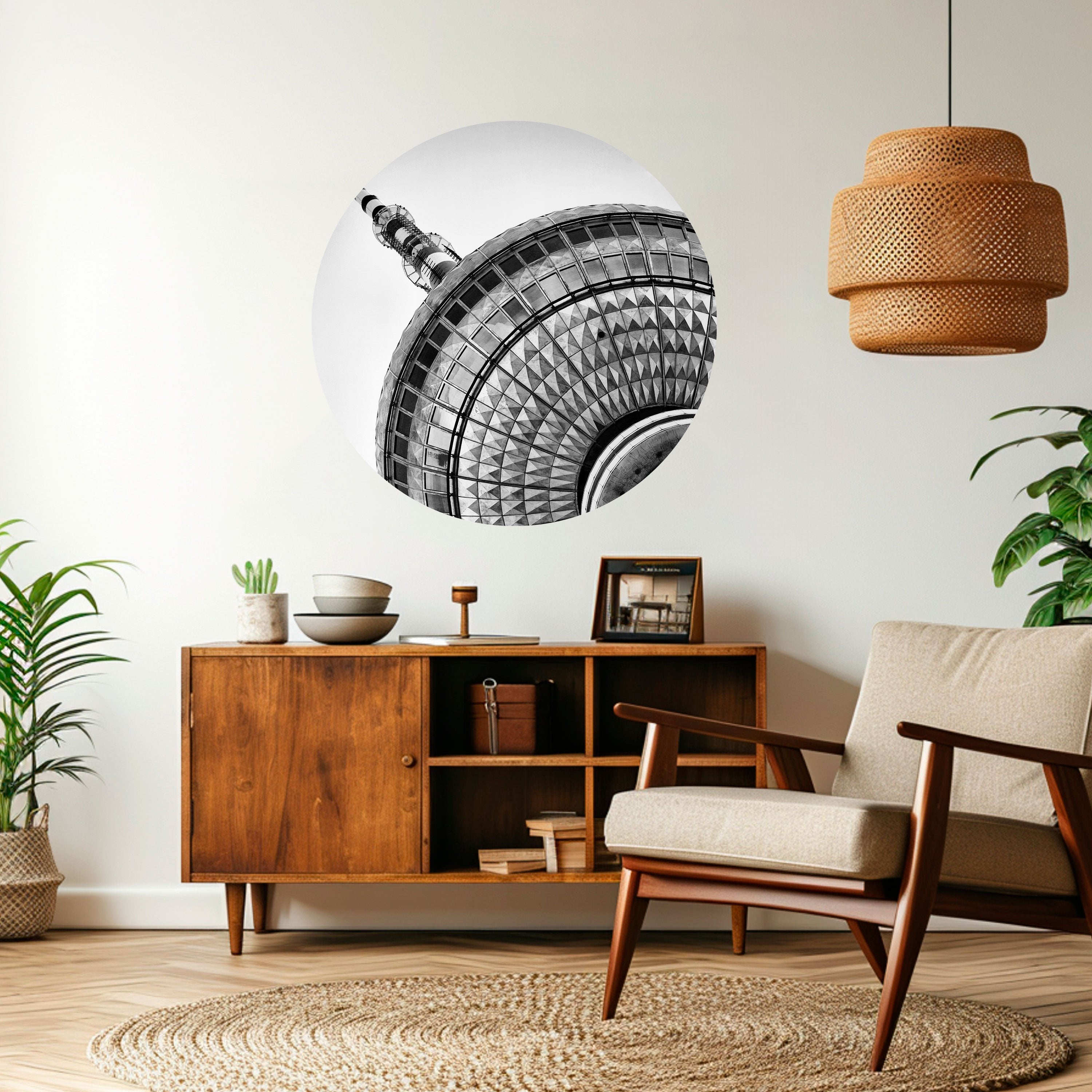 BERLINER FERNSEHTURM Naklejka okrągła