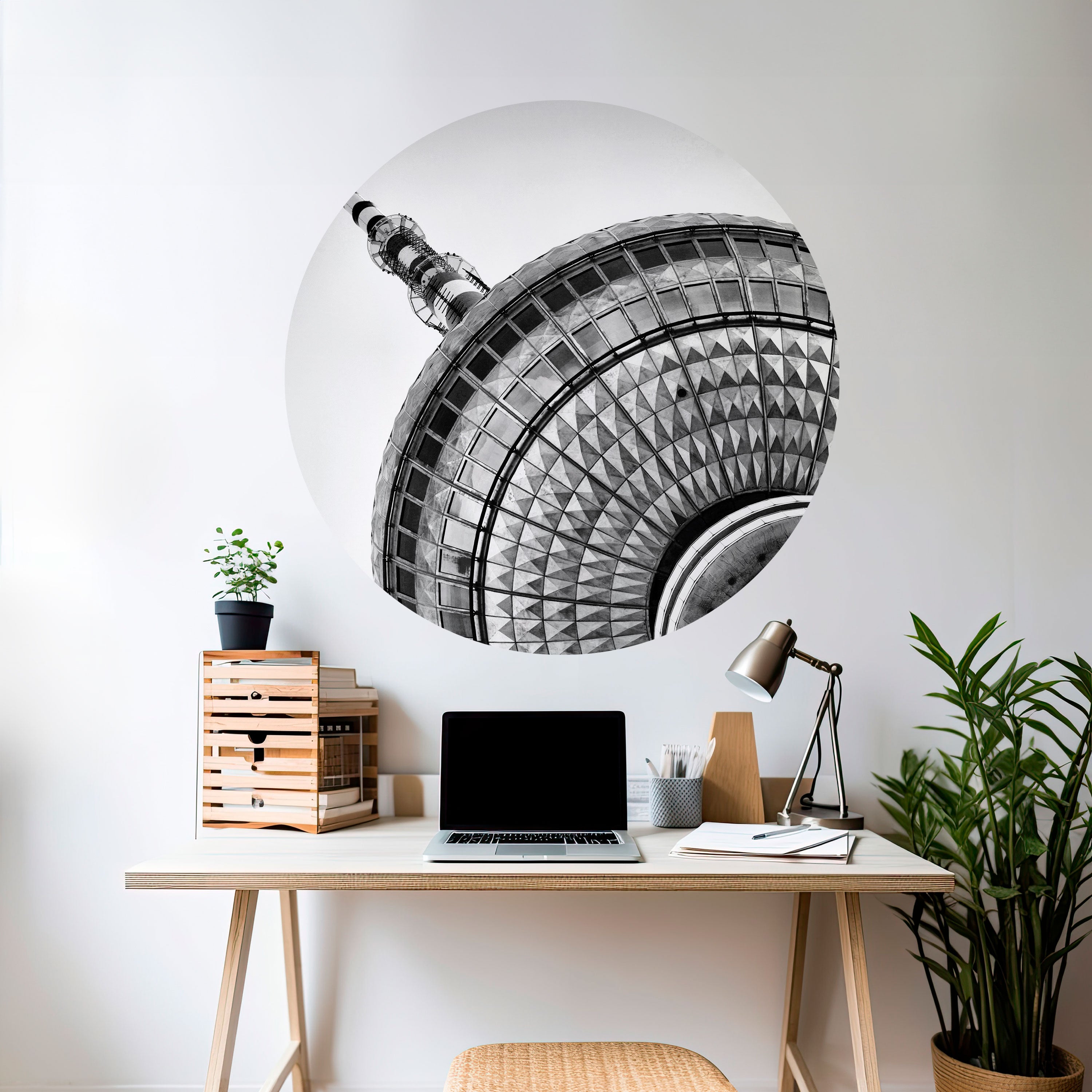 BERLINER FERNSEHTURM Naklejka okrągła