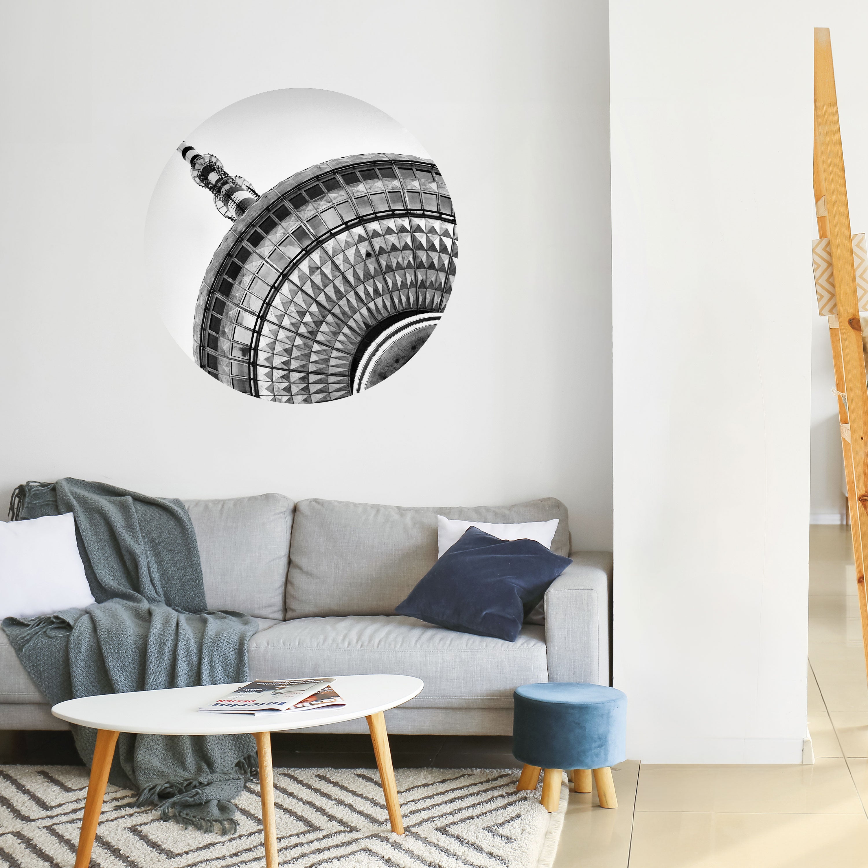 BERLINER FERNSEHTURM Naklejka okrągła