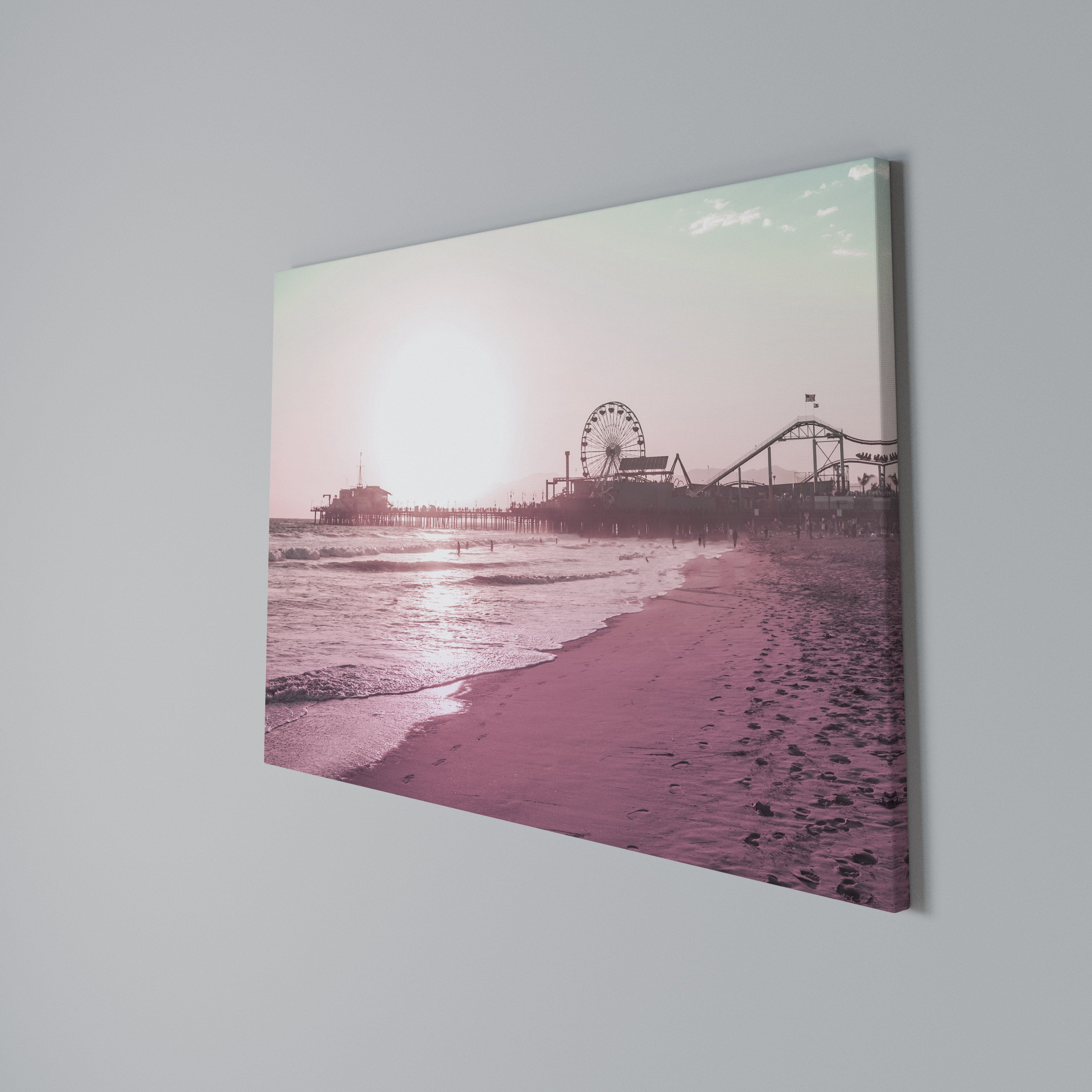 PASTEL COAST VIBES Poziomy obraz na płótnie