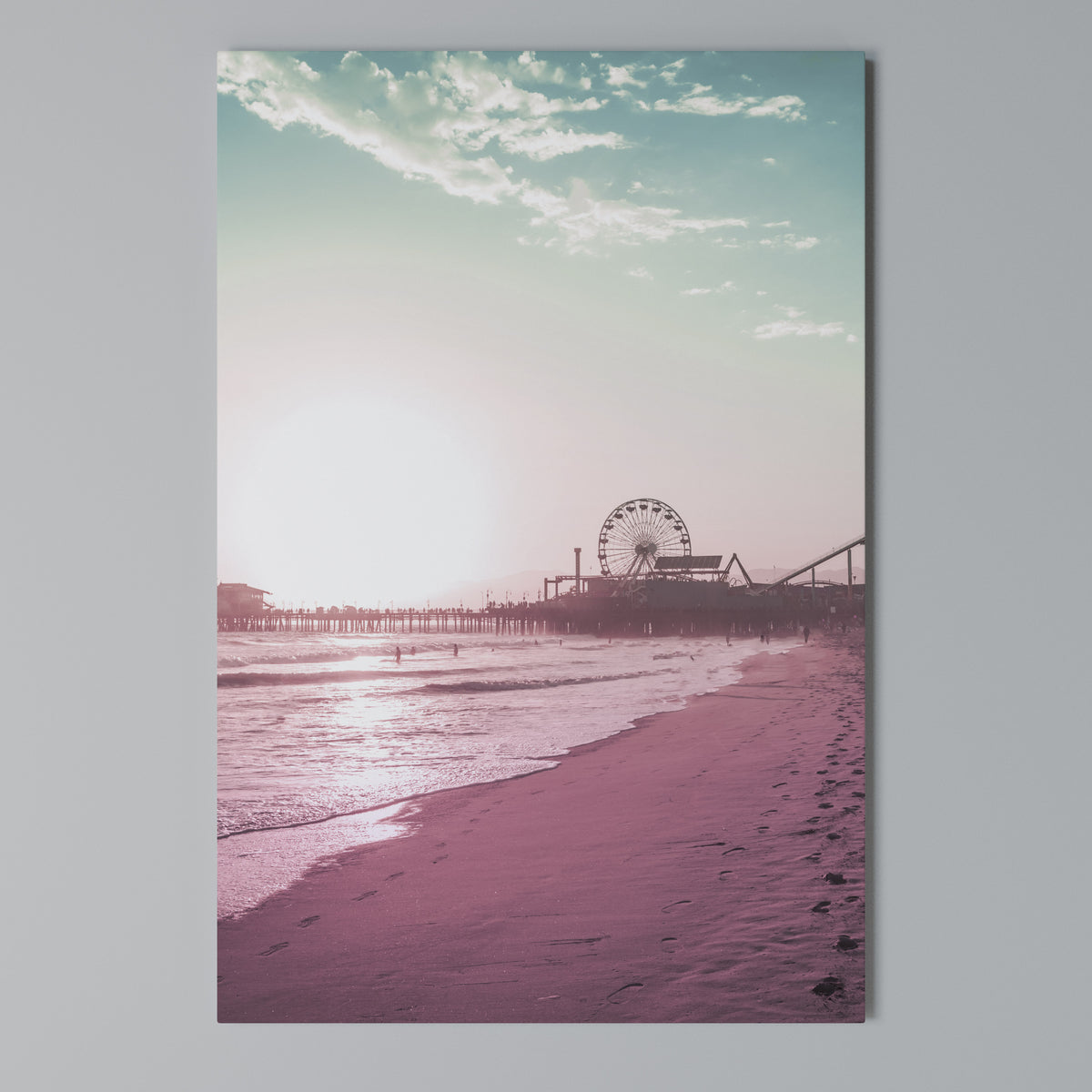 PASTEL COAST VIBES Pionowy obraz na płótnie
