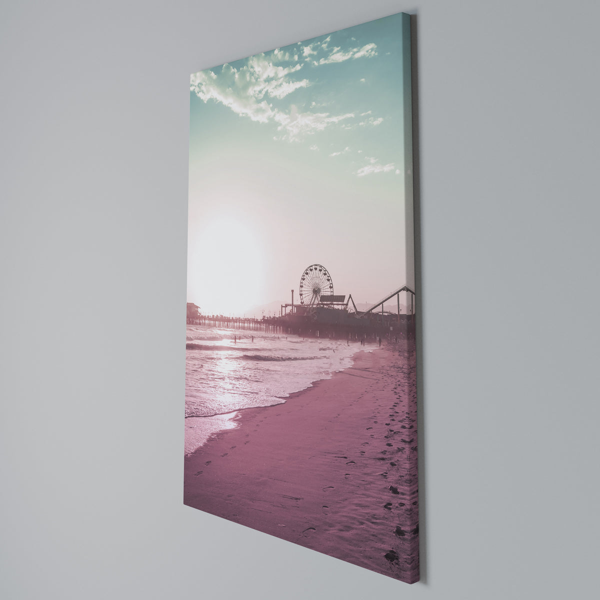PASTEL COAST VIBES Pionowy obraz na płótnie