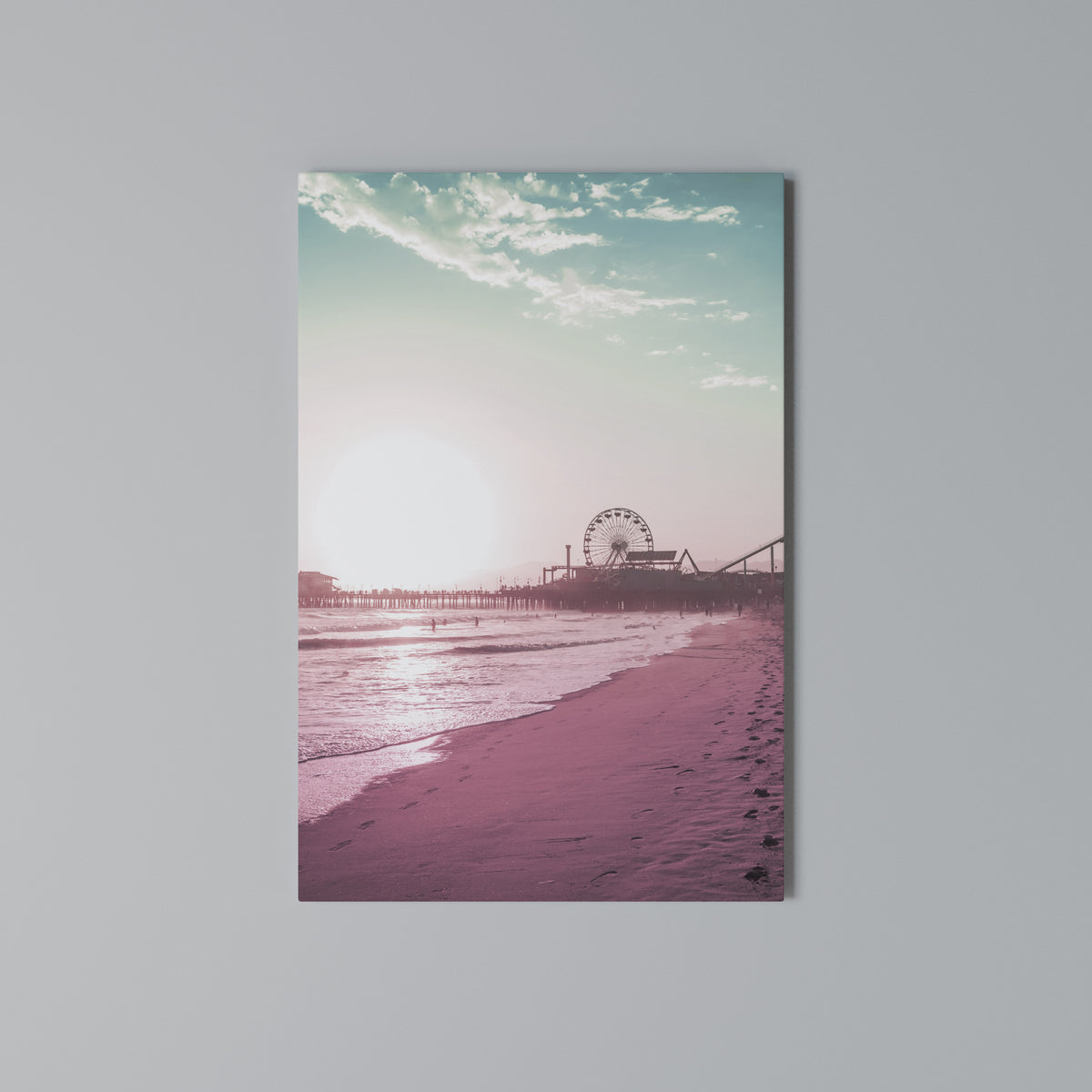 PASTEL COAST VIBES Pionowy obraz na płótnie
