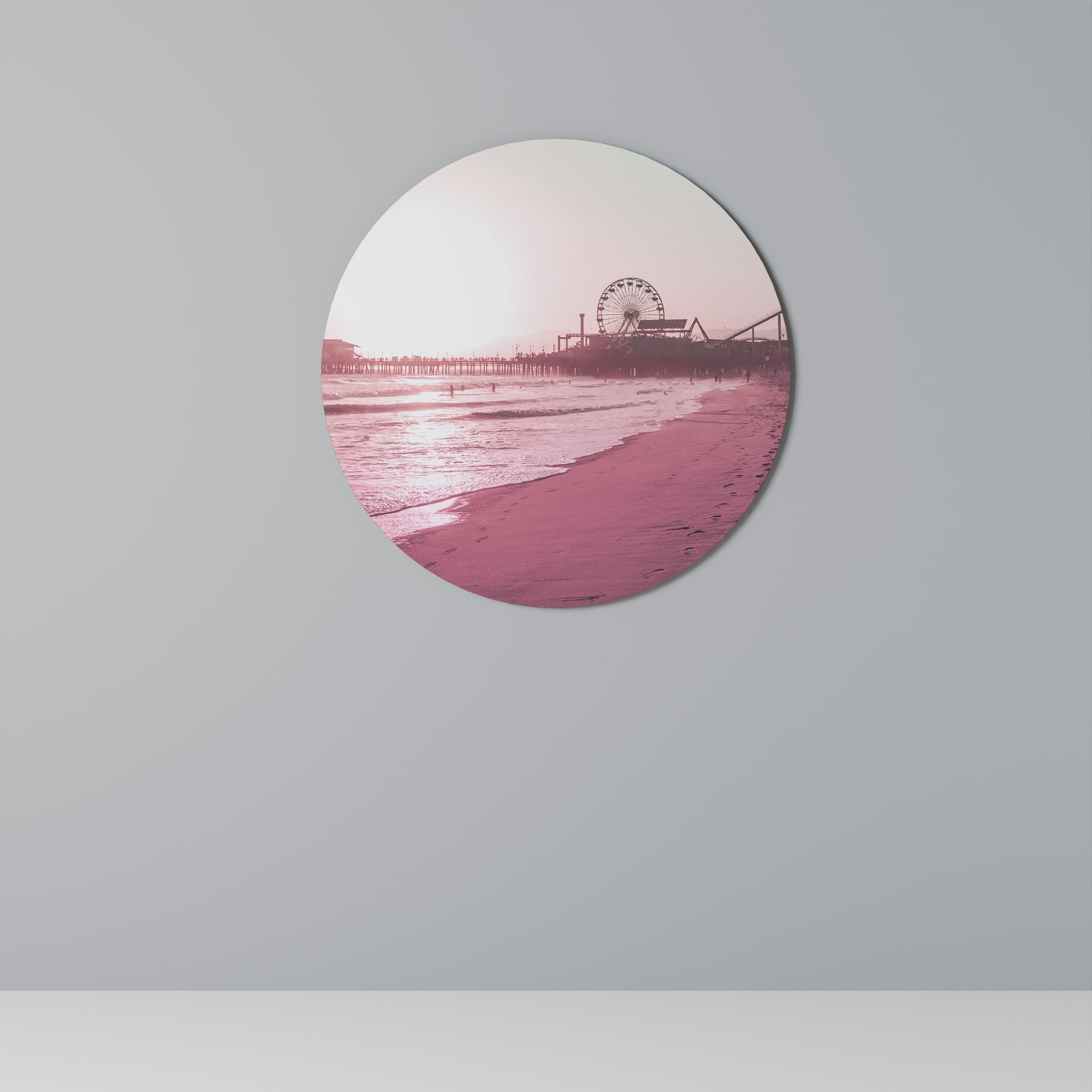PASTEL COAST VIBES Obraz okrągły