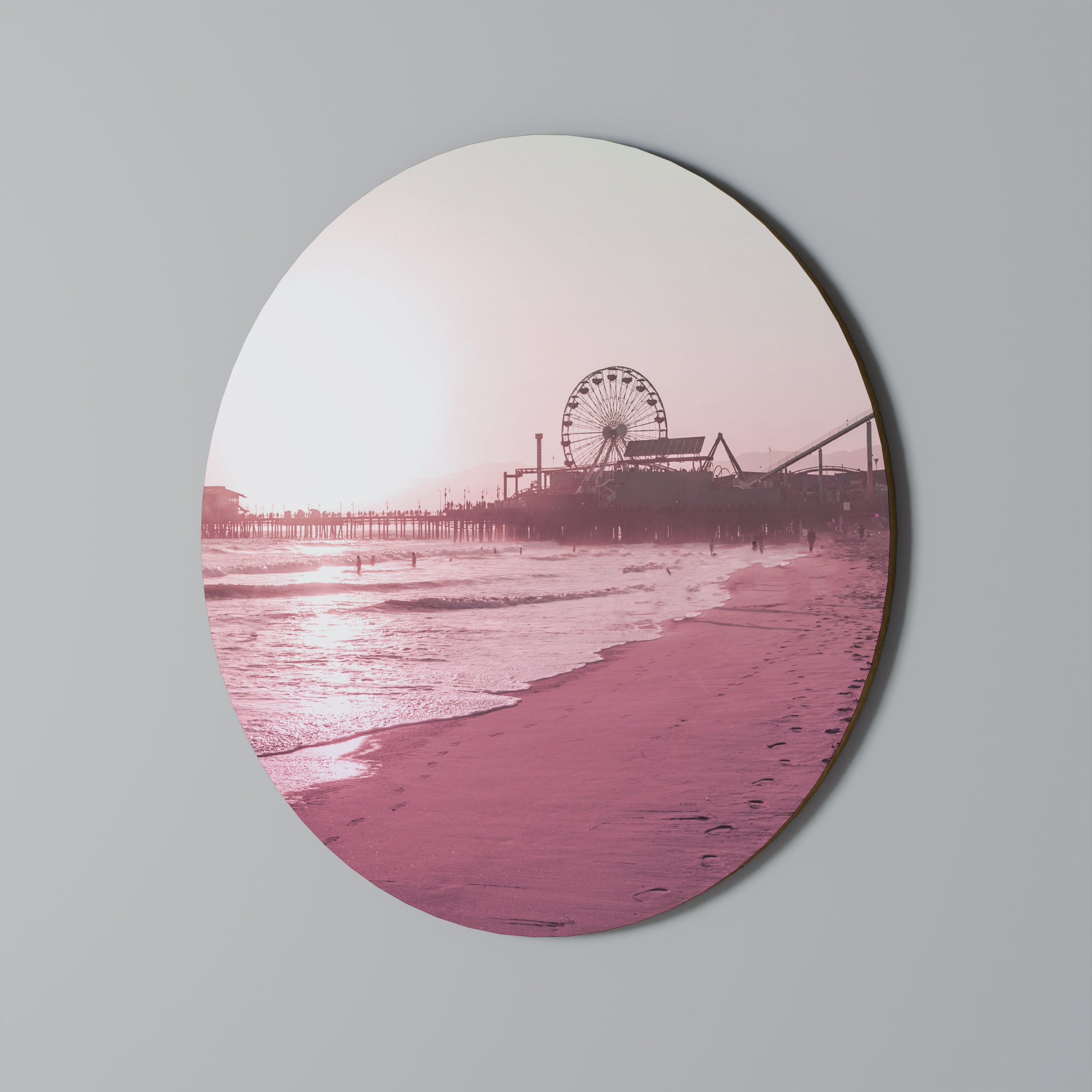PASTEL COAST VIBES Obraz okrągły