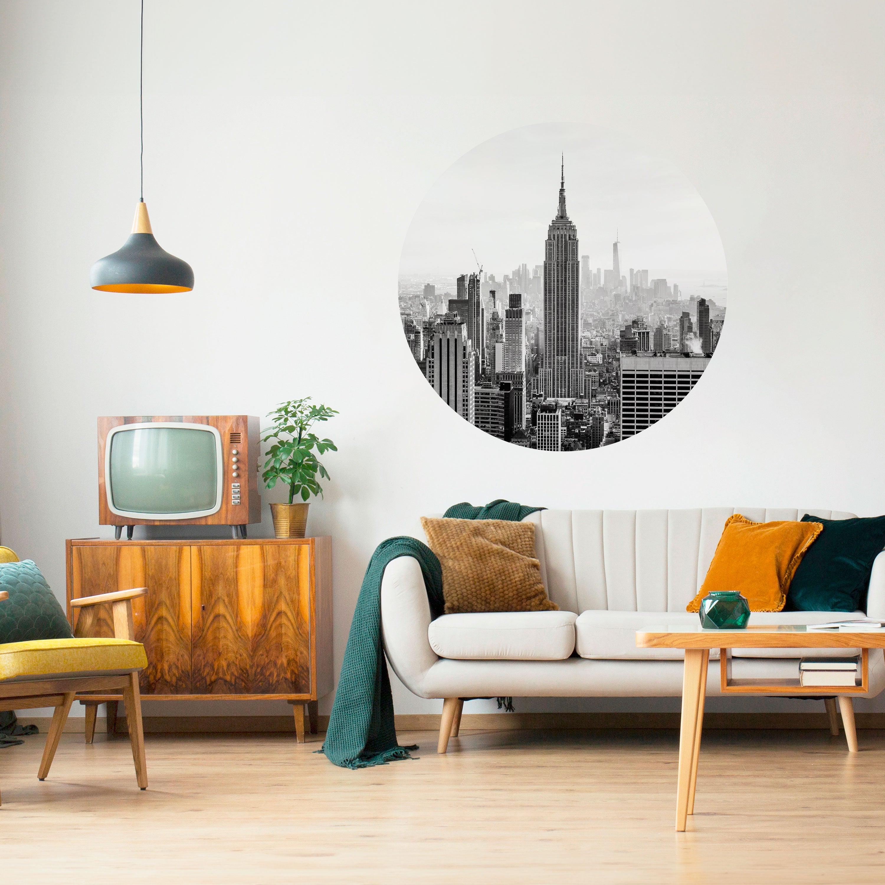 EMPIRE STATE BUILDING Naklejka okrągła