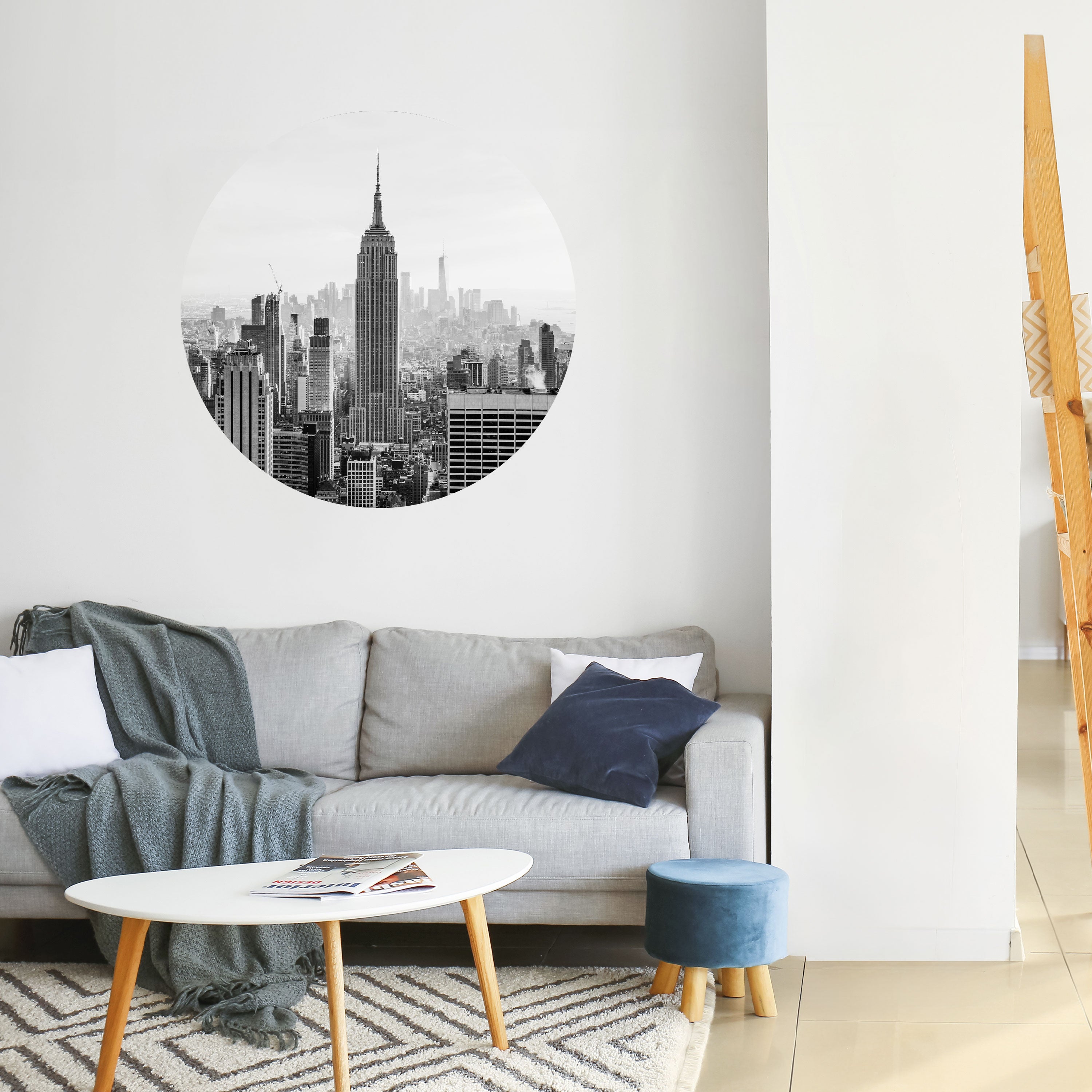 EMPIRE STATE BUILDING Naklejka okrągła