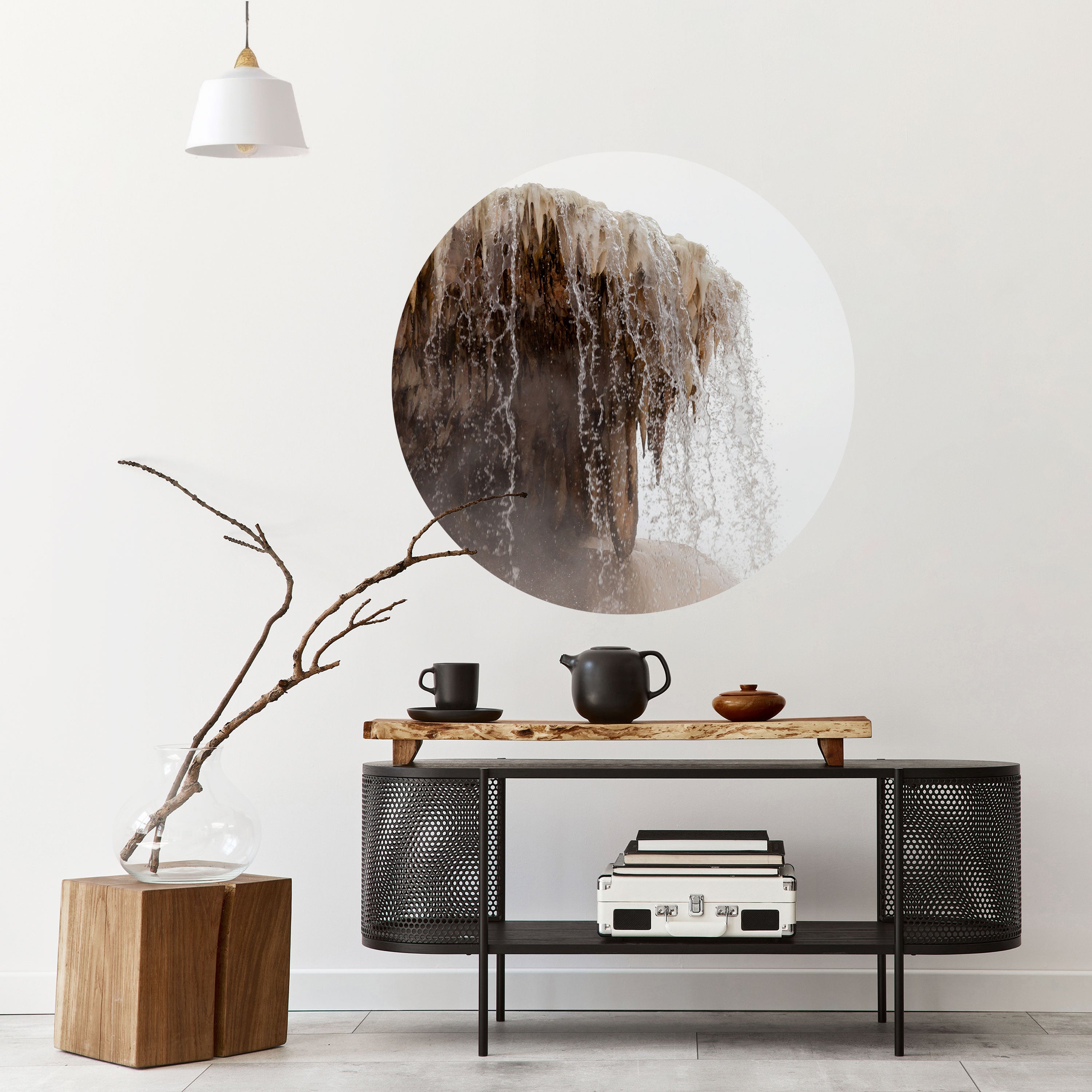 MAMMOTH HOT SPRINGS Naklejka okrągła