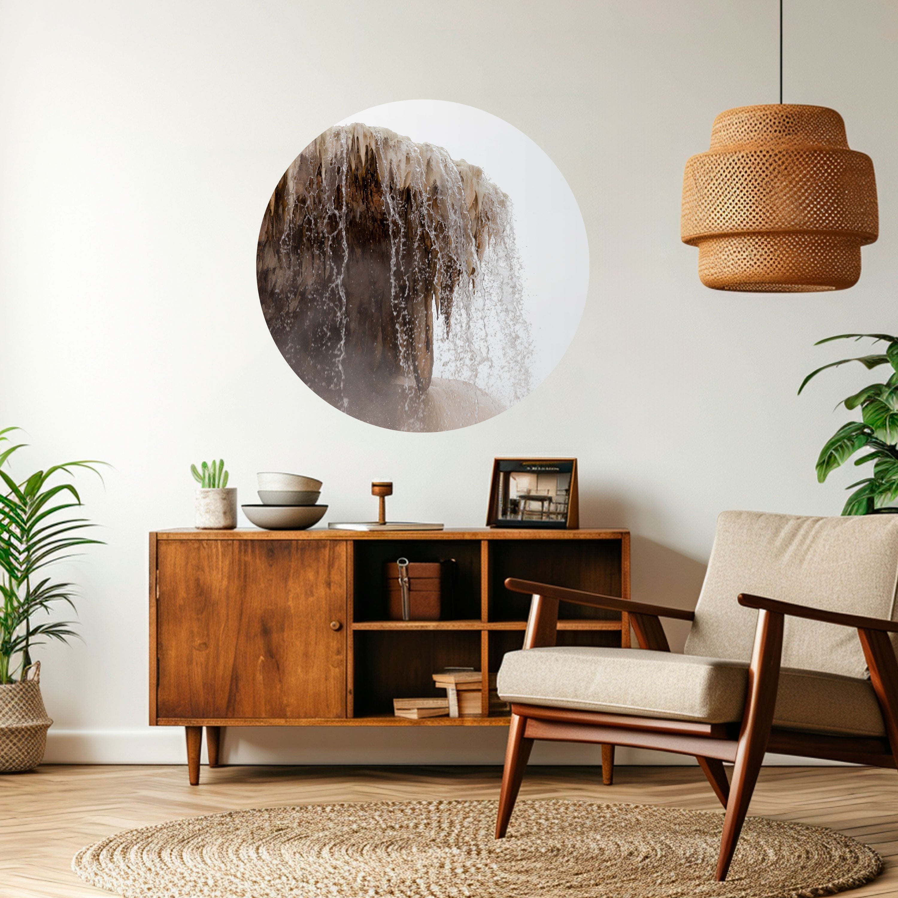 MAMMOTH HOT SPRINGS Naklejka okrągła