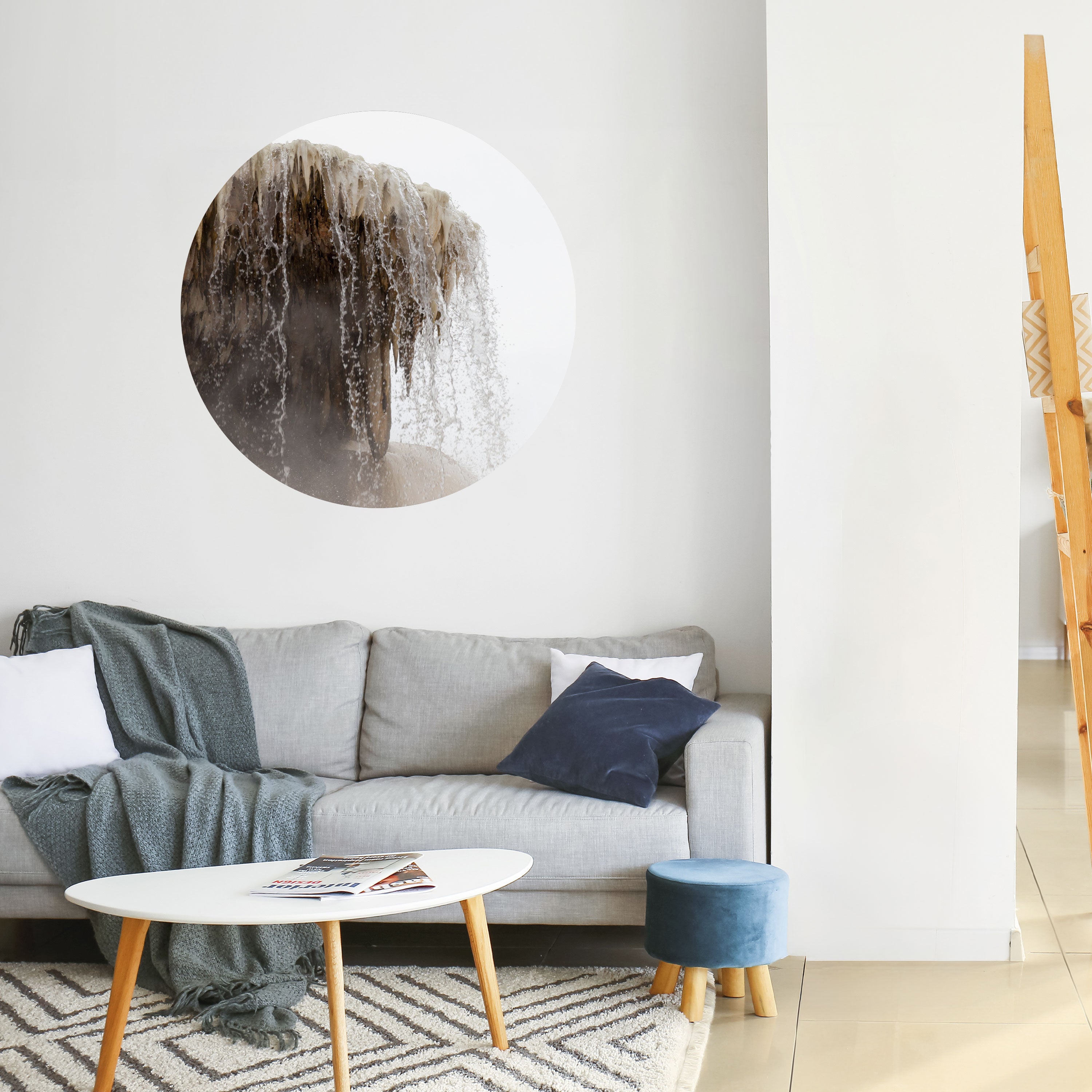 MAMMOTH HOT SPRINGS Naklejka okrągła