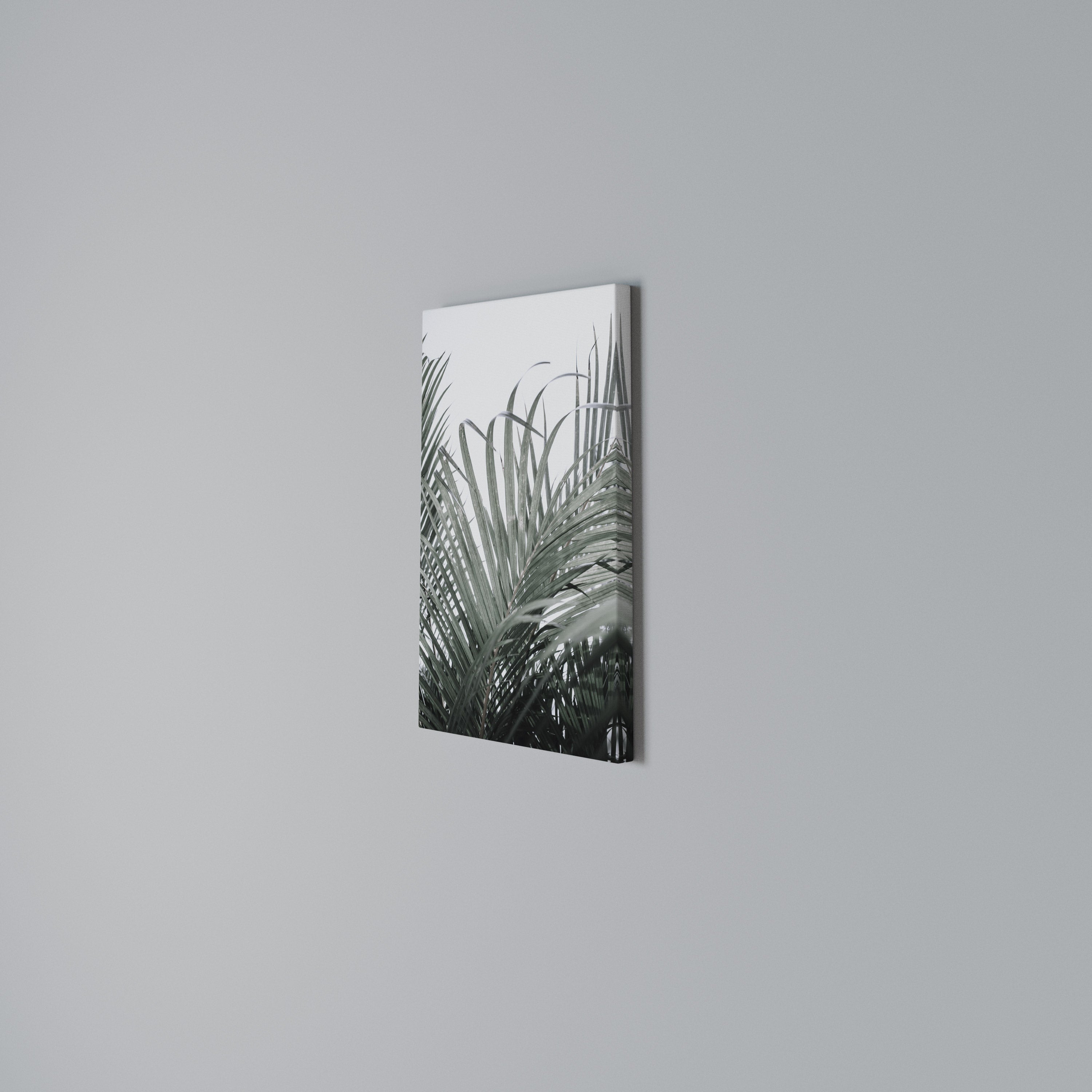 PALM WHISPERS Pionowy obraz na płótnie