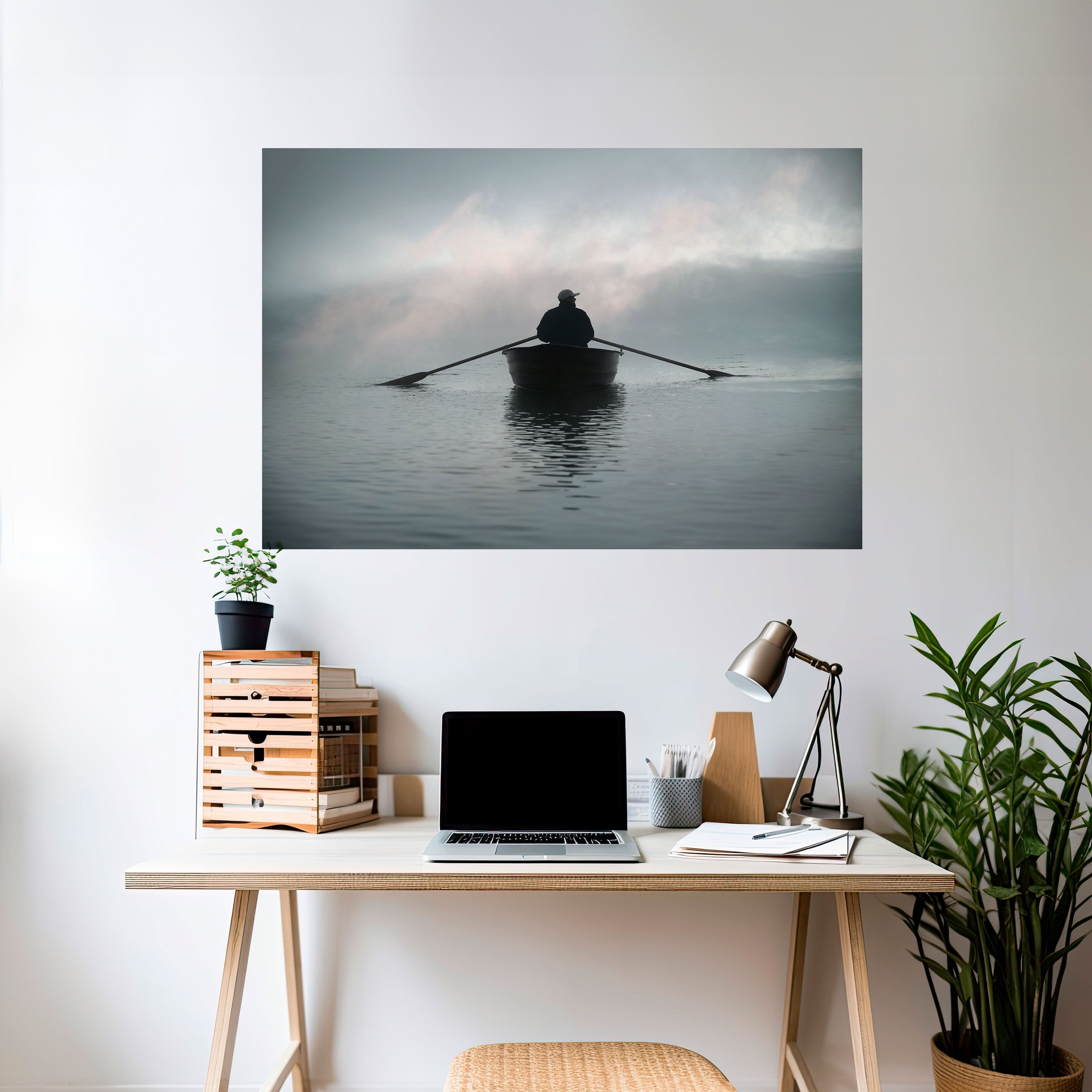 SAIL INTO THE UNKNOWN Naklejka/Plakat poziomy