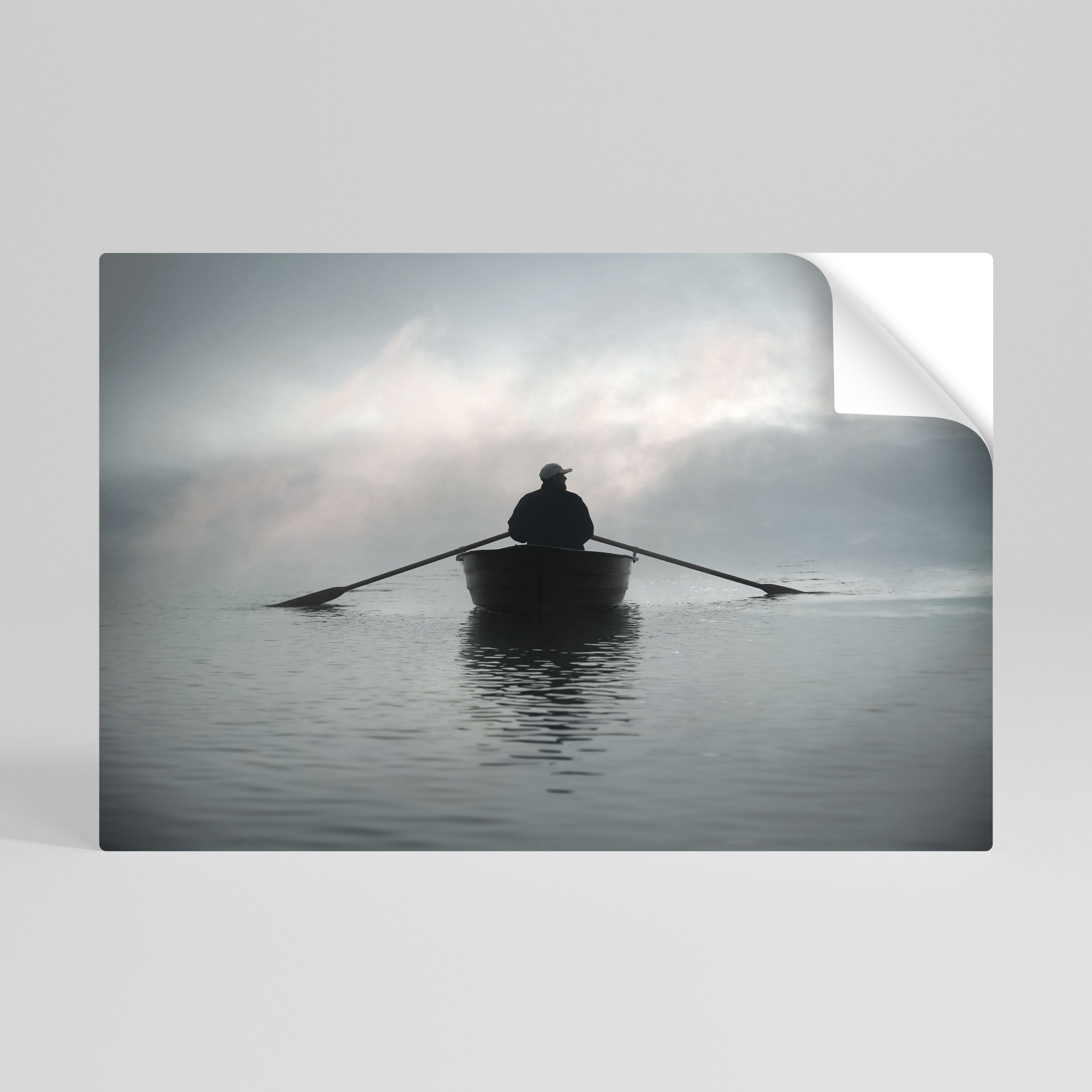 SAIL INTO THE UNKNOWN Naklejka/Plakat poziomy
