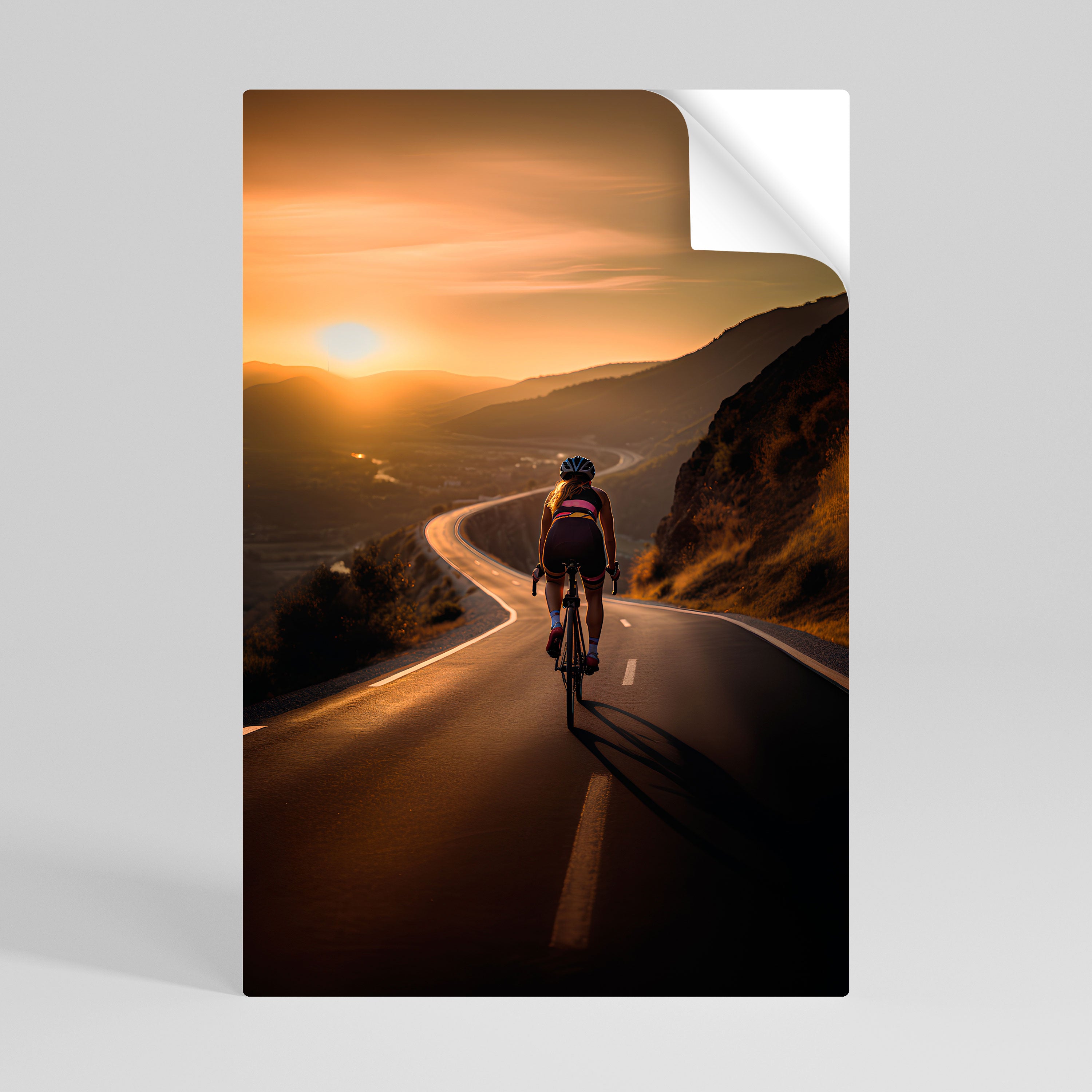 RIDE INTO GOLD Naklejka/Plakat pionowy