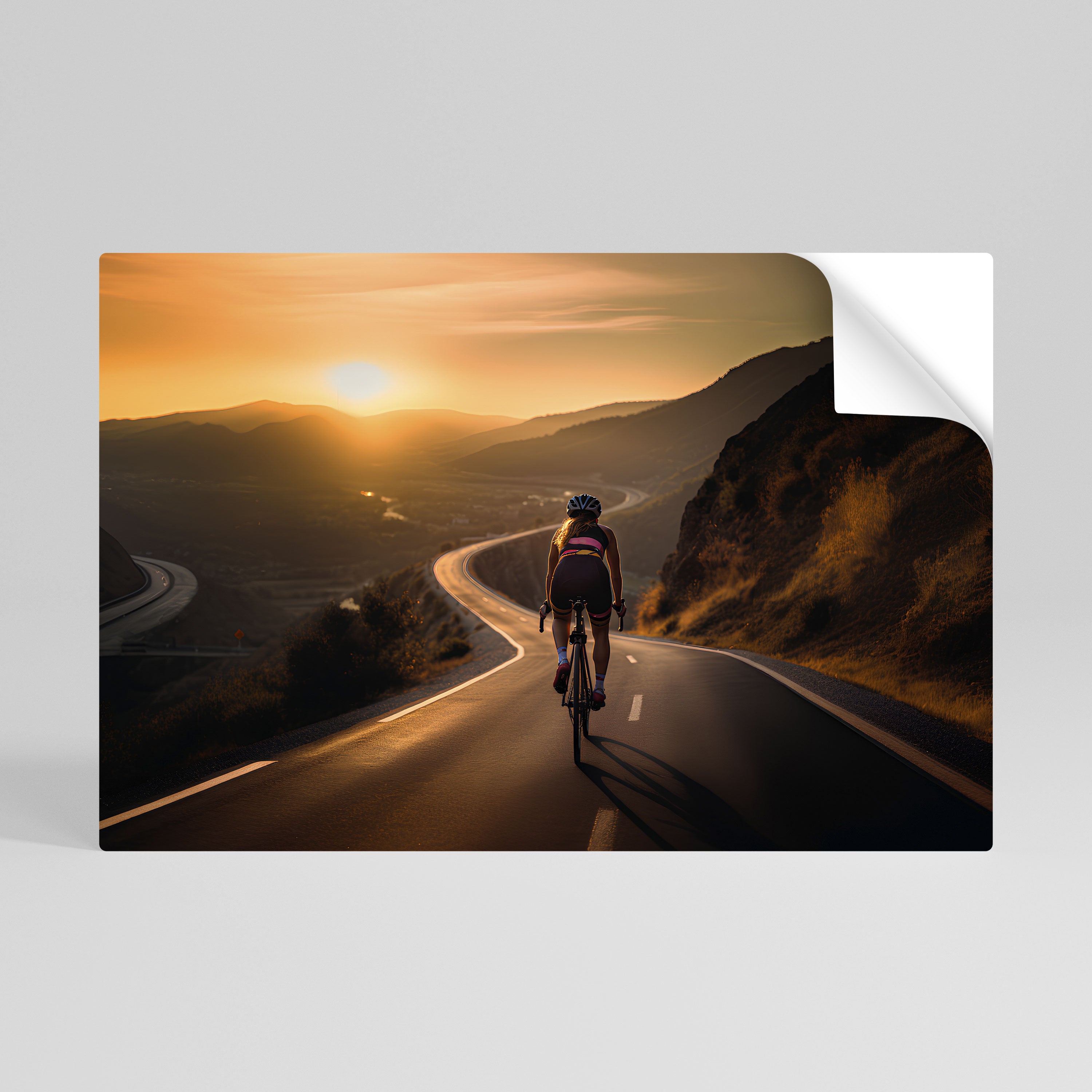 RIDE INTO GOLD Naklejka/Plakat poziomy