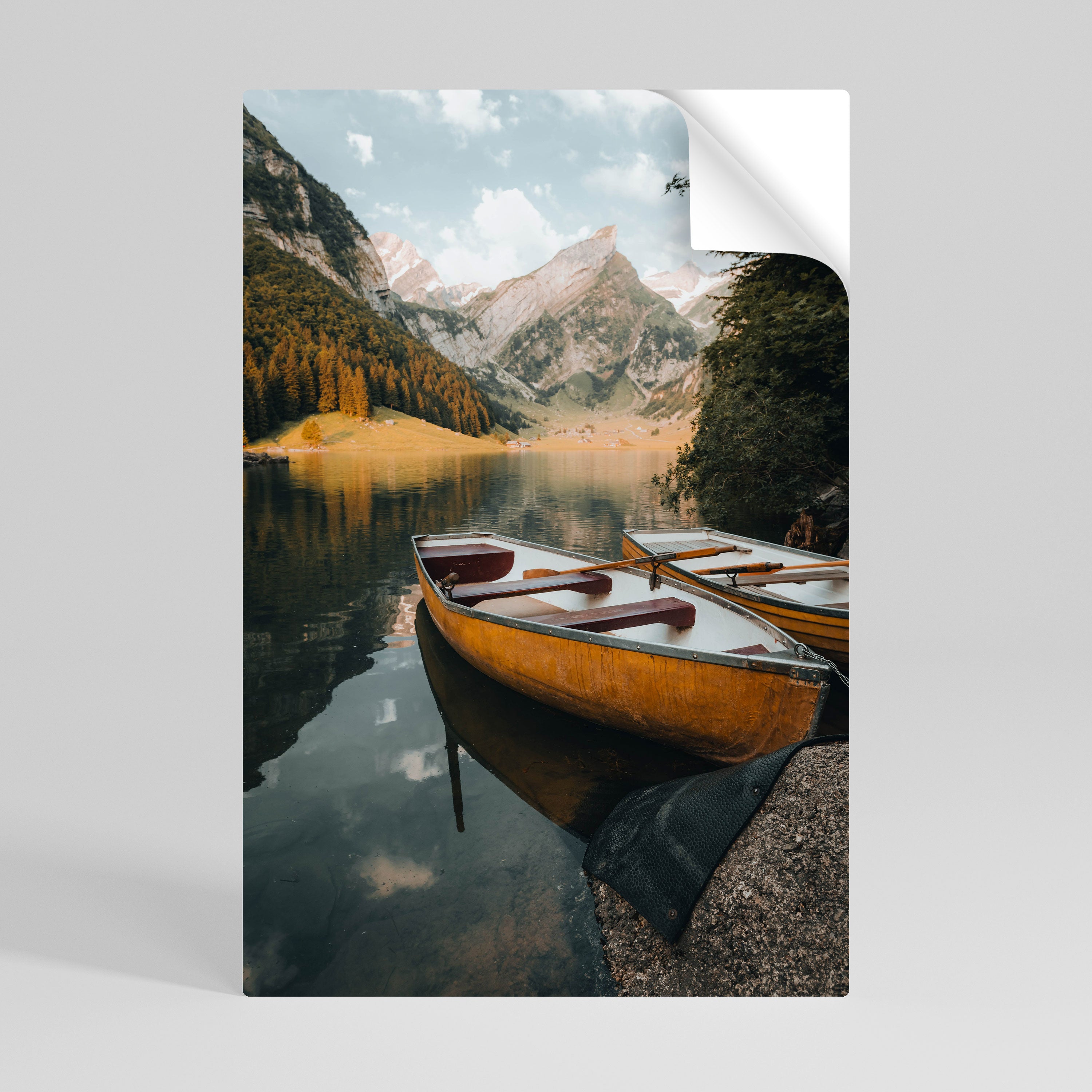 TRANQUIL LAKE JOURNEY Naklejka/Plakat pionowy