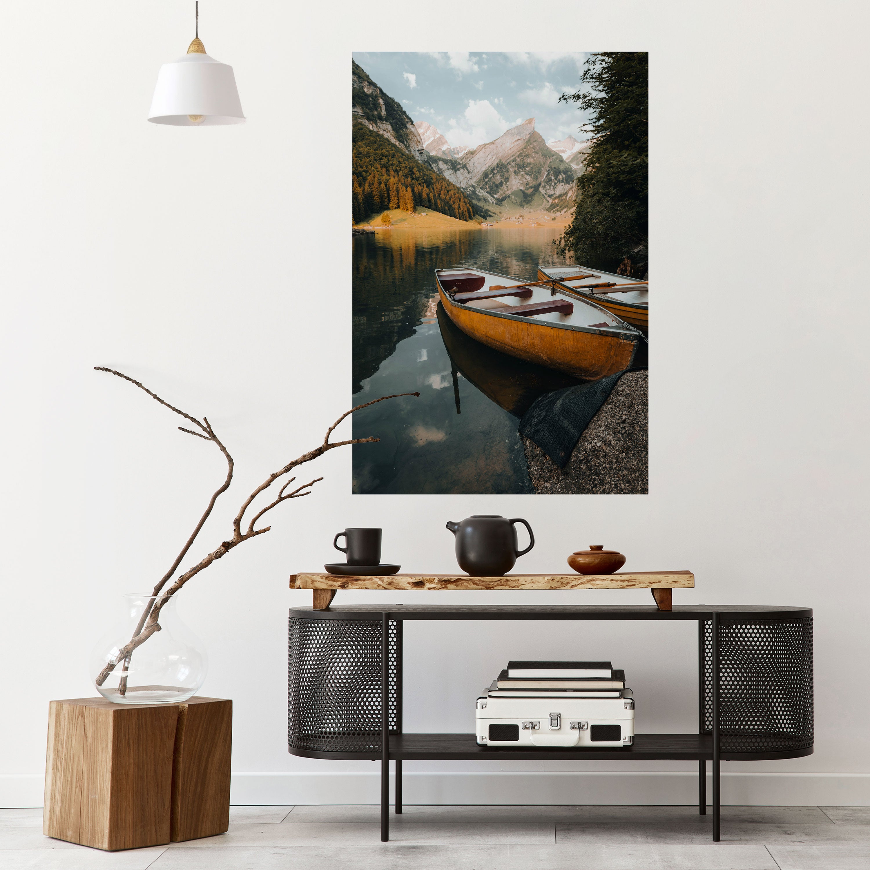 TRANQUIL LAKE JOURNEY Naklejka/Plakat pionowy
