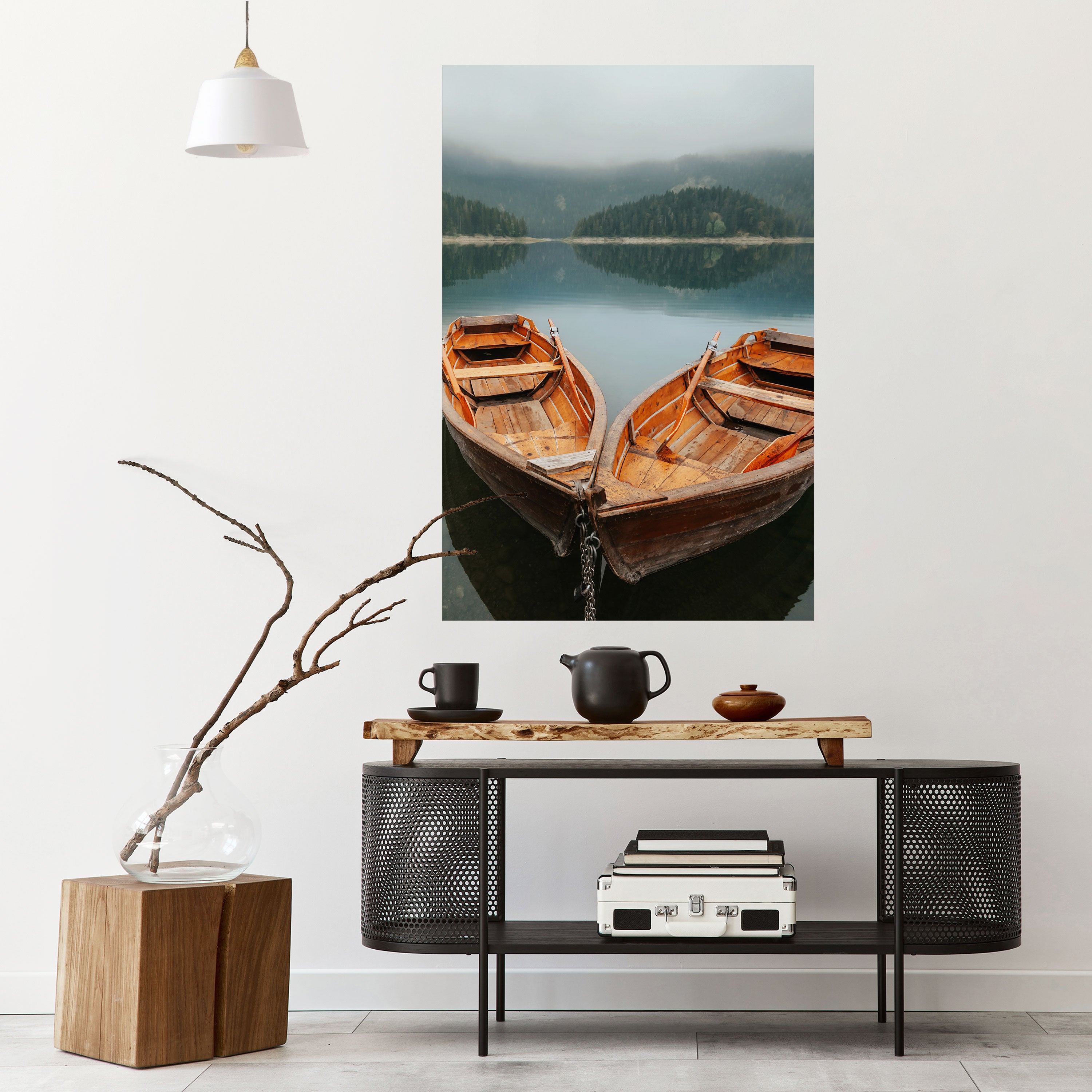 HARMONY OF BOATS Naklejka/Plakat pionowy