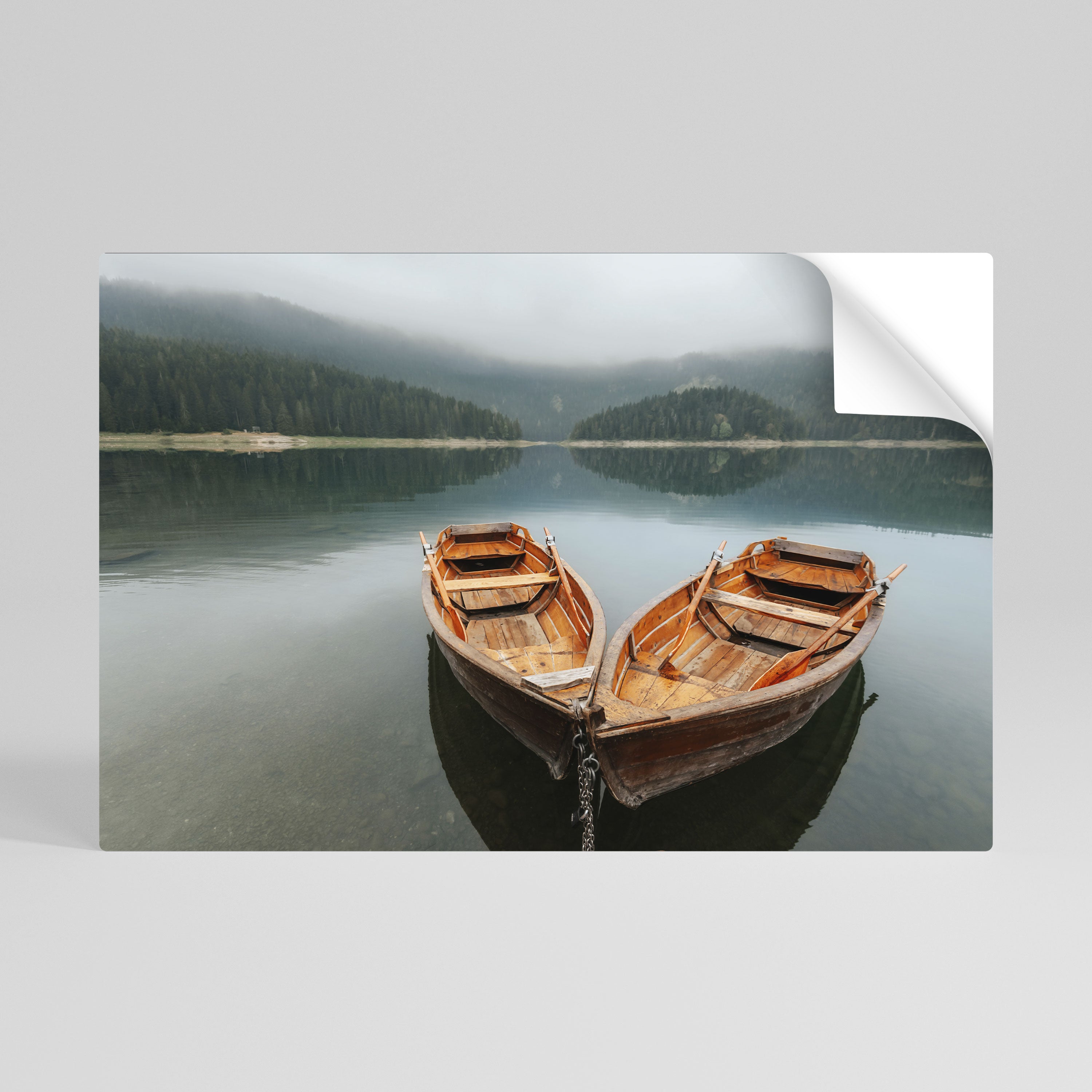 HARMONY OF BOATS Naklejka/Plakat poziomy