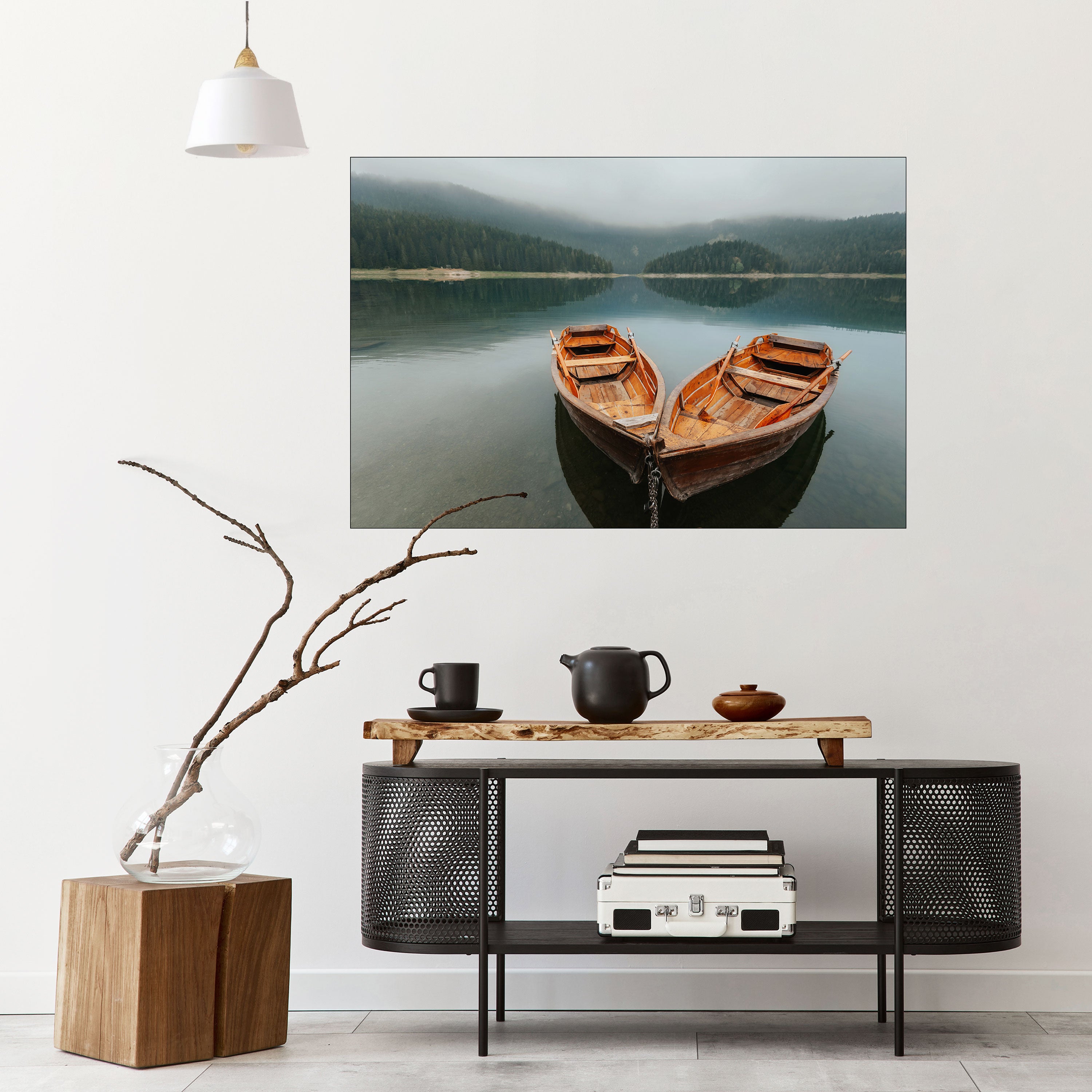 HARMONY OF BOATS Naklejka/Plakat poziomy