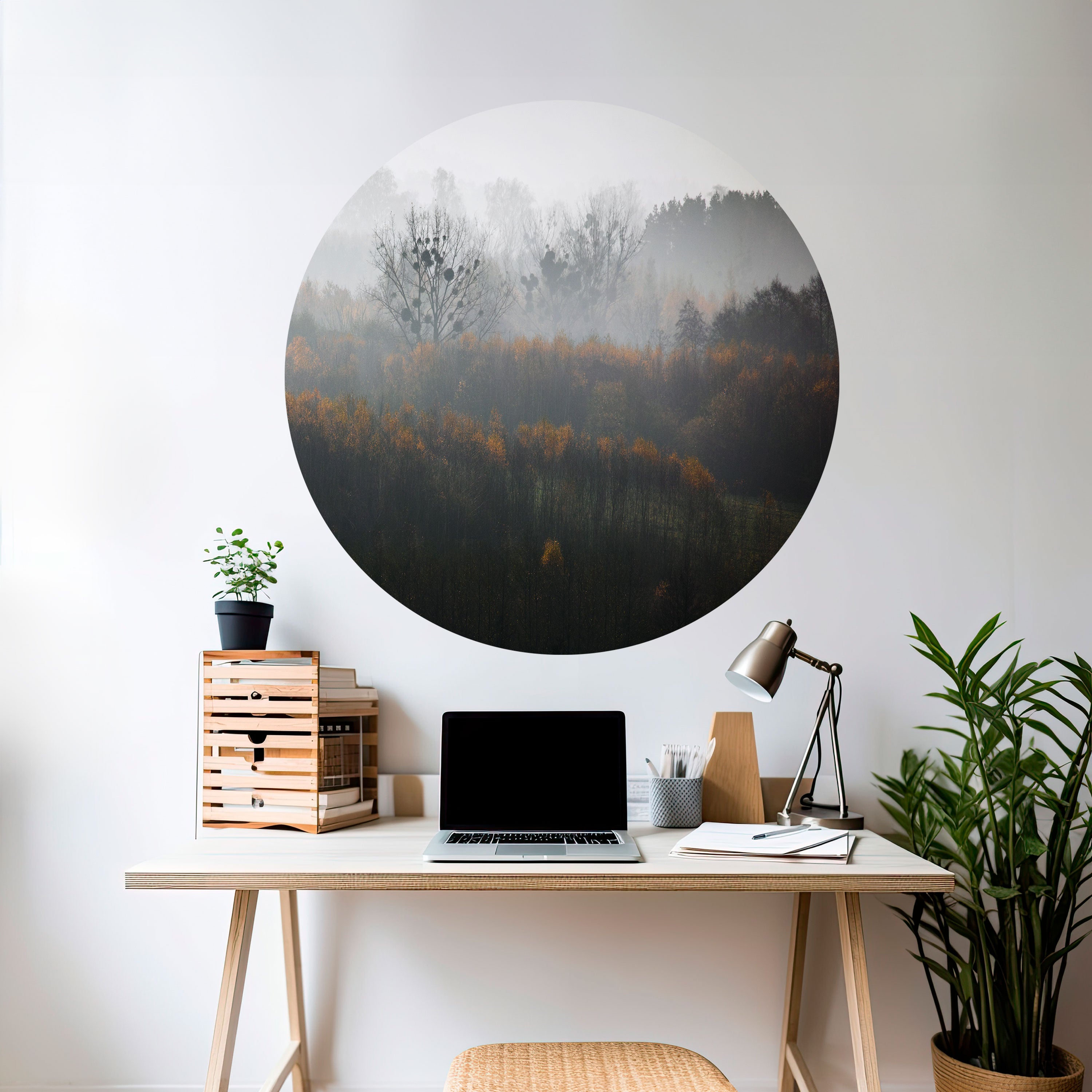 AUTUMNAL HAZE Naklejka okrągła