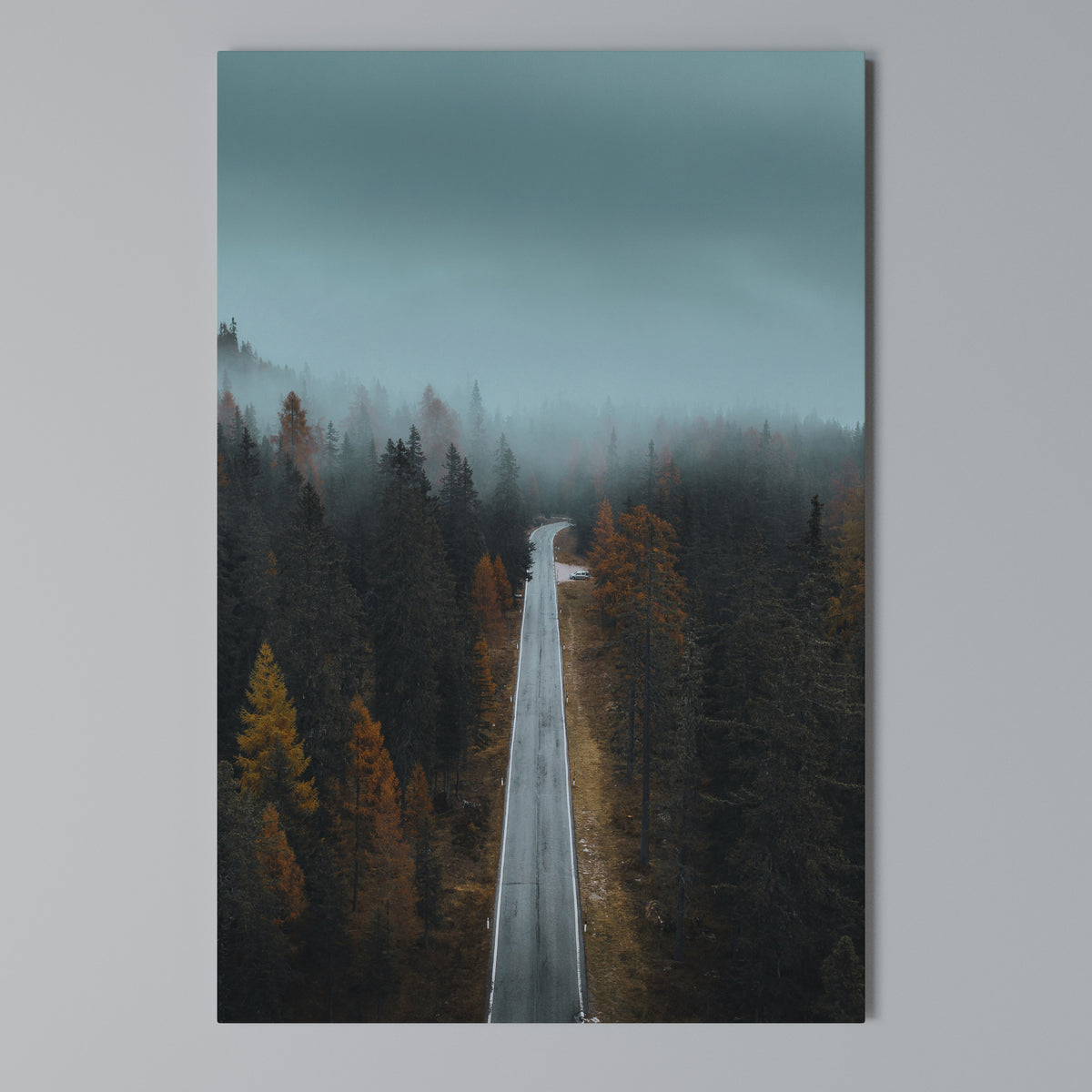 SERENE ROADWAY ESCAPE Pionowy obraz na płótnie