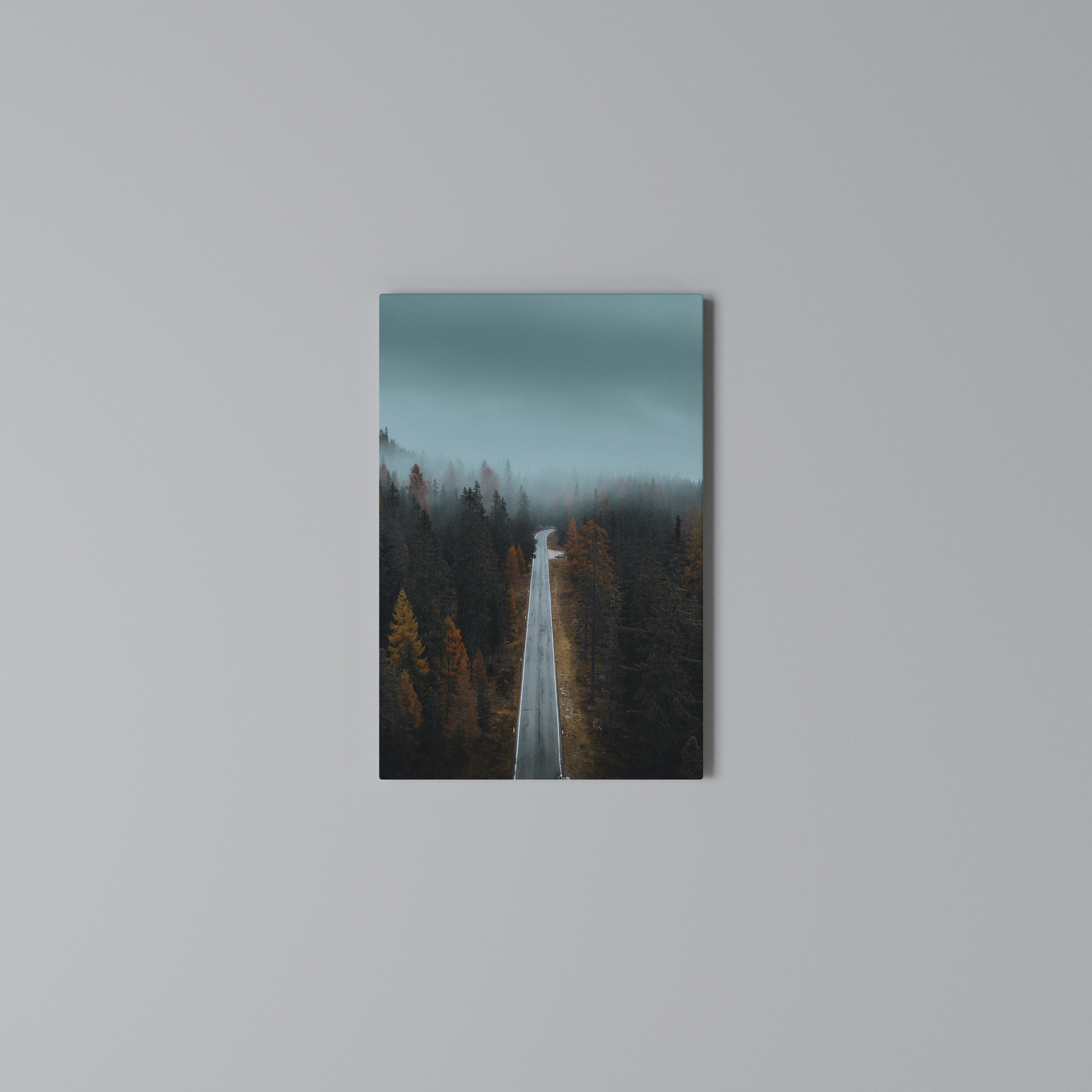 SERENE ROADWAY ESCAPE Pionowy obraz na płótnie