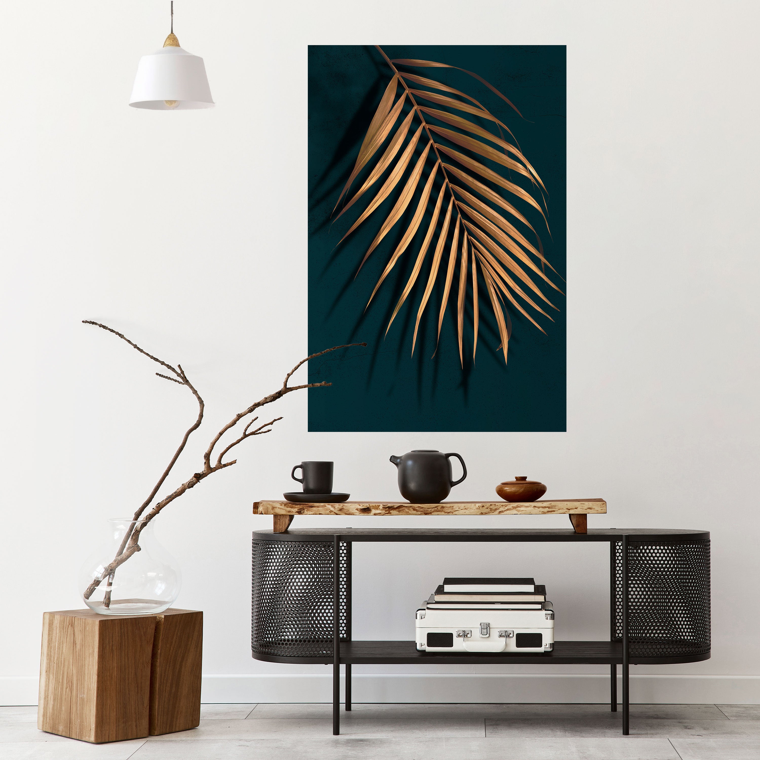 GOLDEN PALM WHISPERS Naklejka/Plakat pionowy