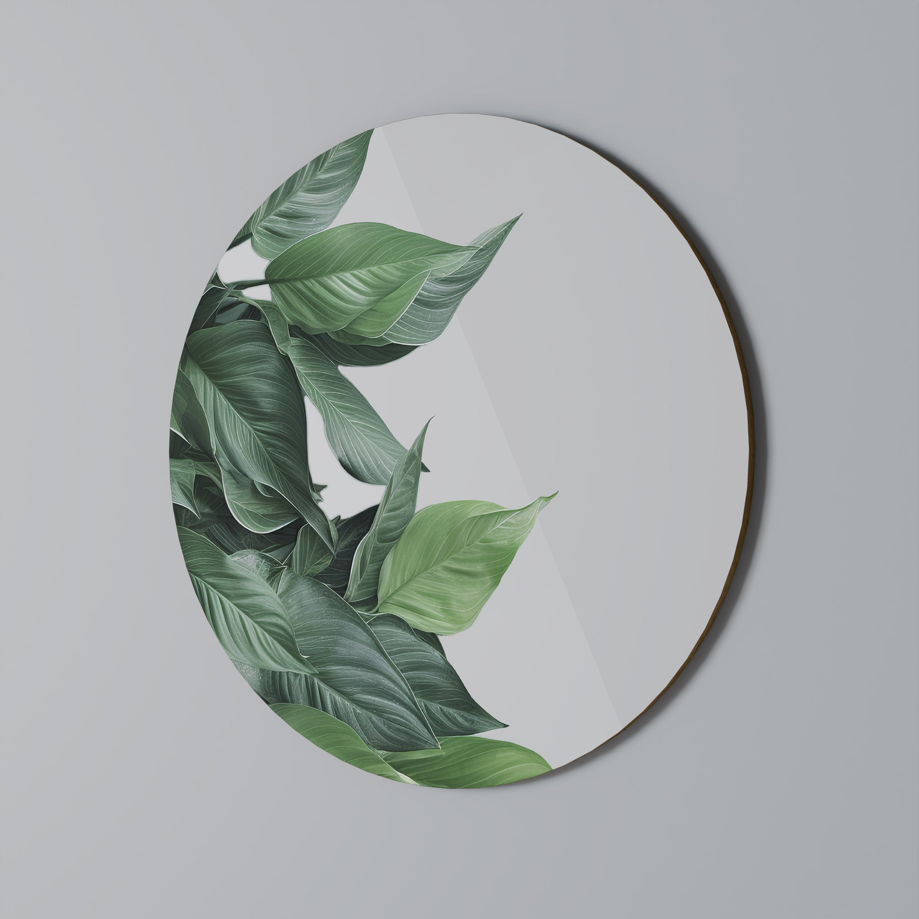 LUSH LEAFY WHIMSY Obraz okrągły